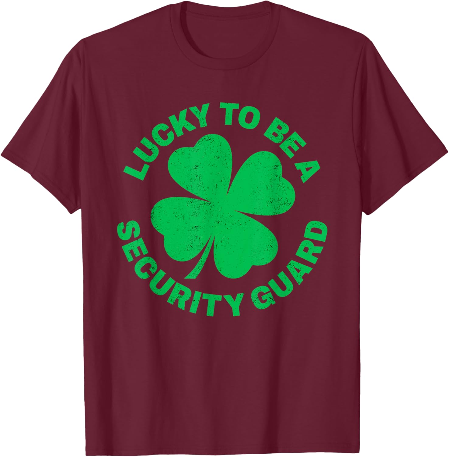 Lucky to Be a Security Guard St Patrick's Day T-Shirt for Irish Celebrations - 19