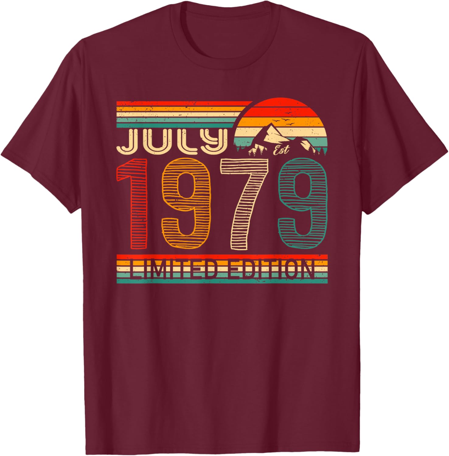July 1979 Vintage Birthday T-Shirt Classic Retro Style Birthday Gift - 17