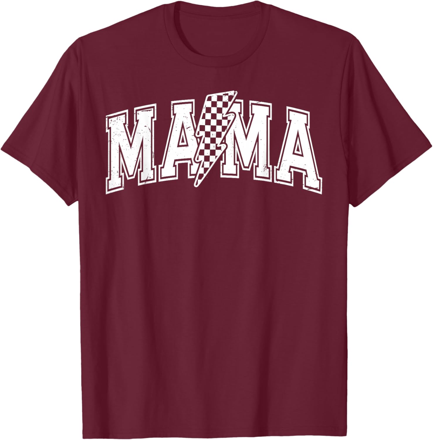 Checkered Mama Black and White T-Shirt for Mother's Day Gift - 4