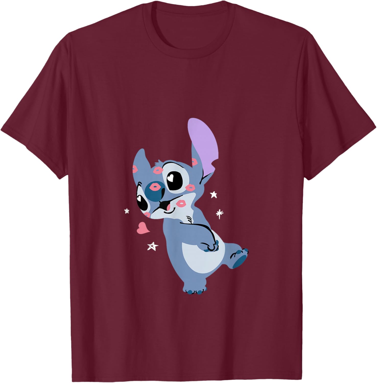Disney Lilo and Stitch Valentine's Day Kisses T-Shirt for Fun Lovers - 7