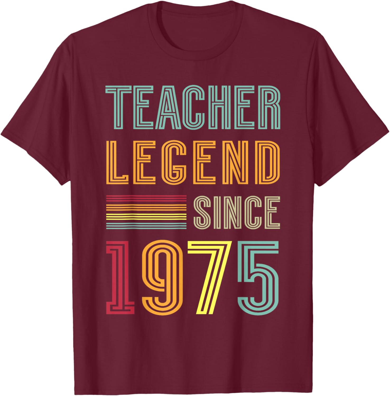 50th Birthday Teacher T-Shirt 1975 Teaching Legend 50 Years School Pride - 8