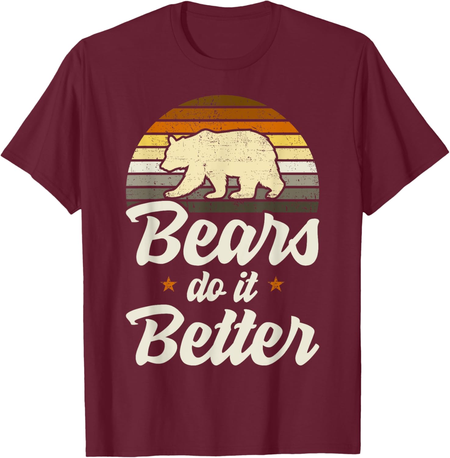 Bears Do It Better Bear Pride LGBT Flag T-Shirt for Gay Men - 7