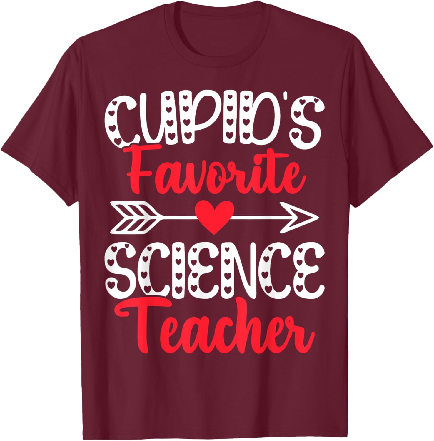 Cupid's Favorite Science Teacher Funny Valentine's Day T-Shirt Gift - 4