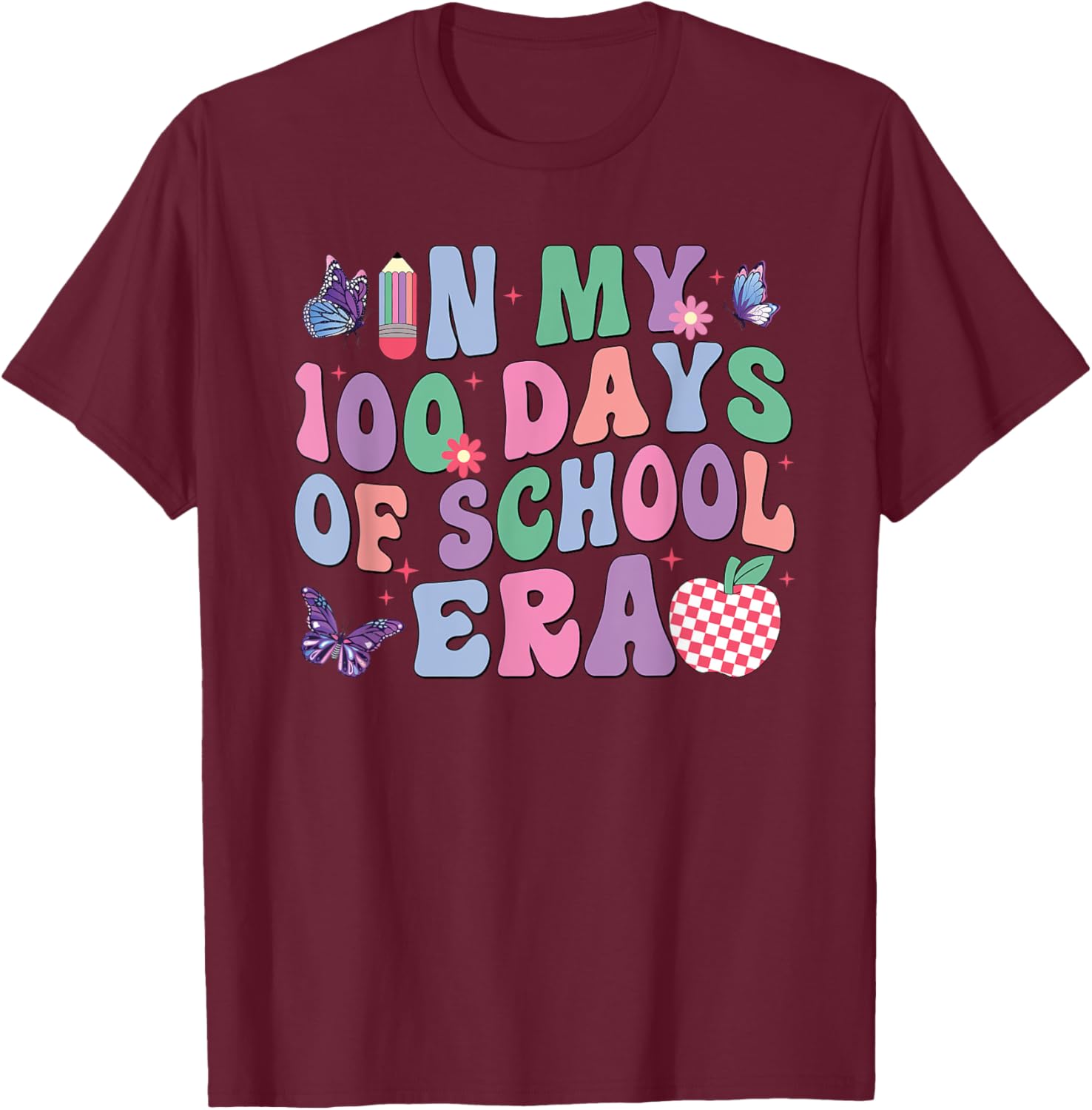 Groovy 100th Day of School Kids T-Shirt for Fun School Celebrations - 7