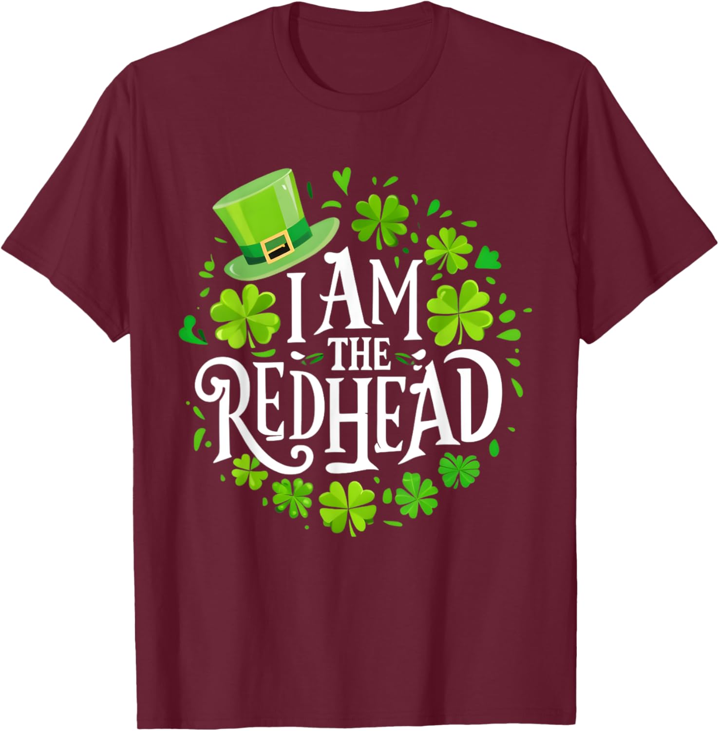 Funny St Patricks Day Redhead T-Shirt for Women - I Am The Redhead Dibs - 16