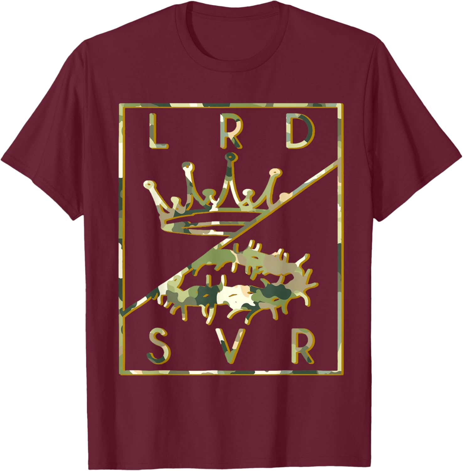 Camo Jesus Crown T-Shirt - Christian King Lord & Savior Apparel - 22