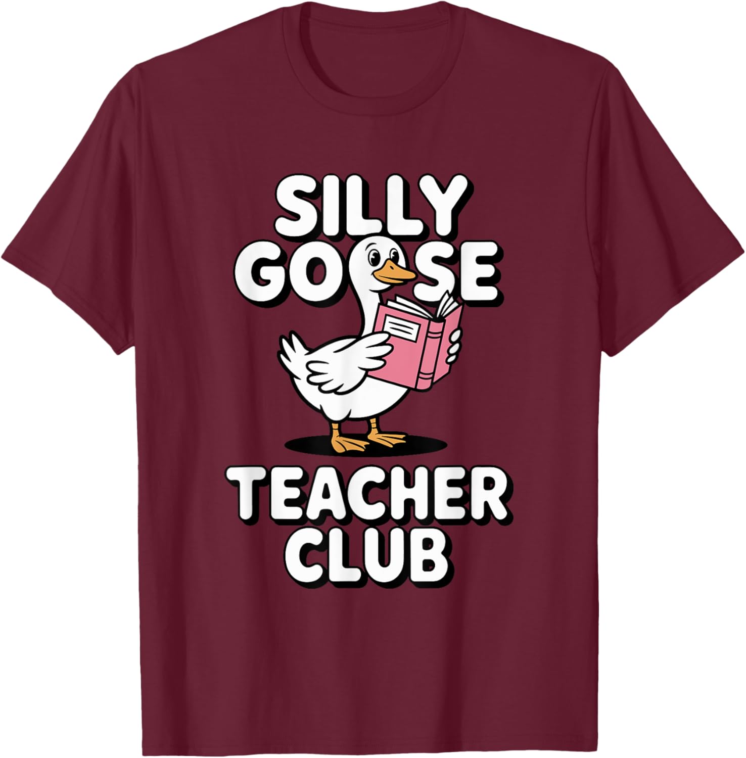 Silly Goose Teacher Club Fun Back to School Humor T-Shirt for Educators - 2