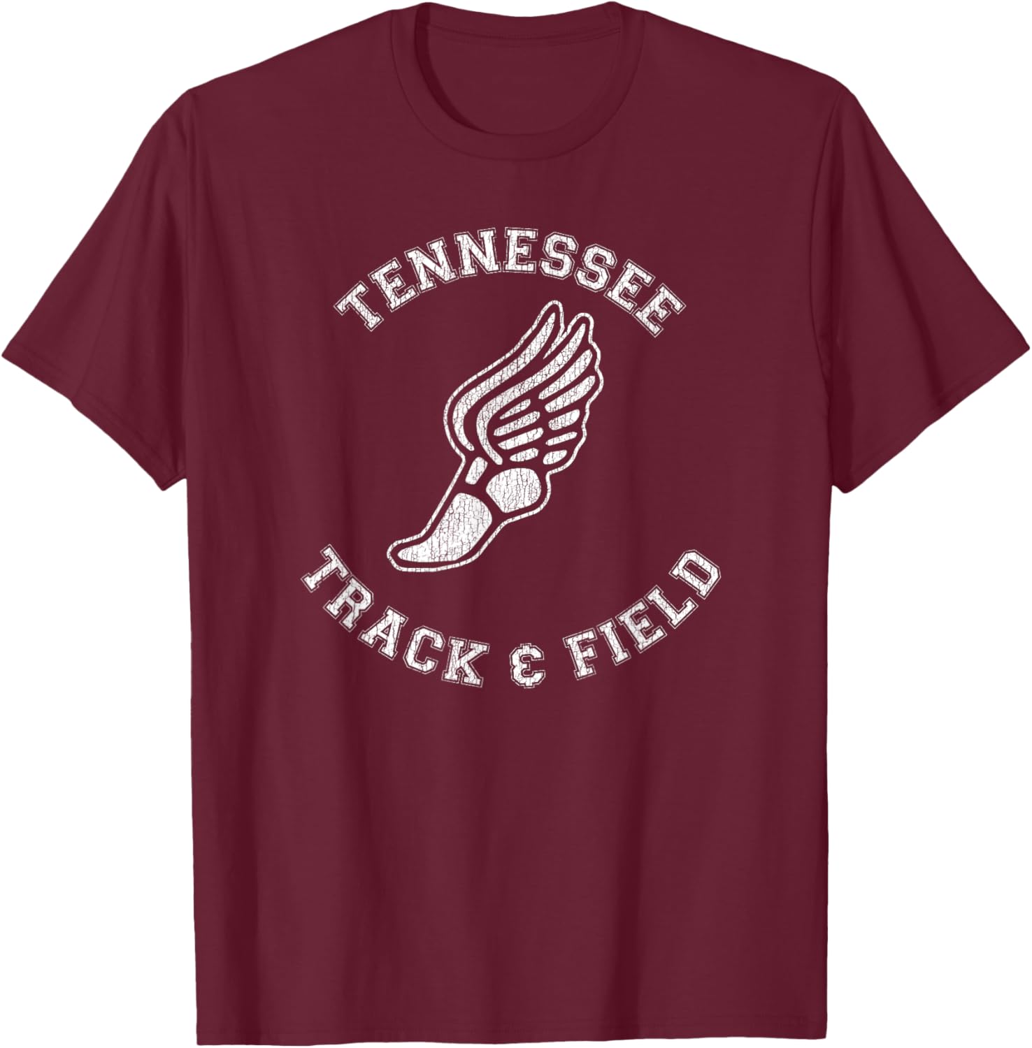Tennessee Track and Field Retro Classic 80s Distressed T-Shirt - 24