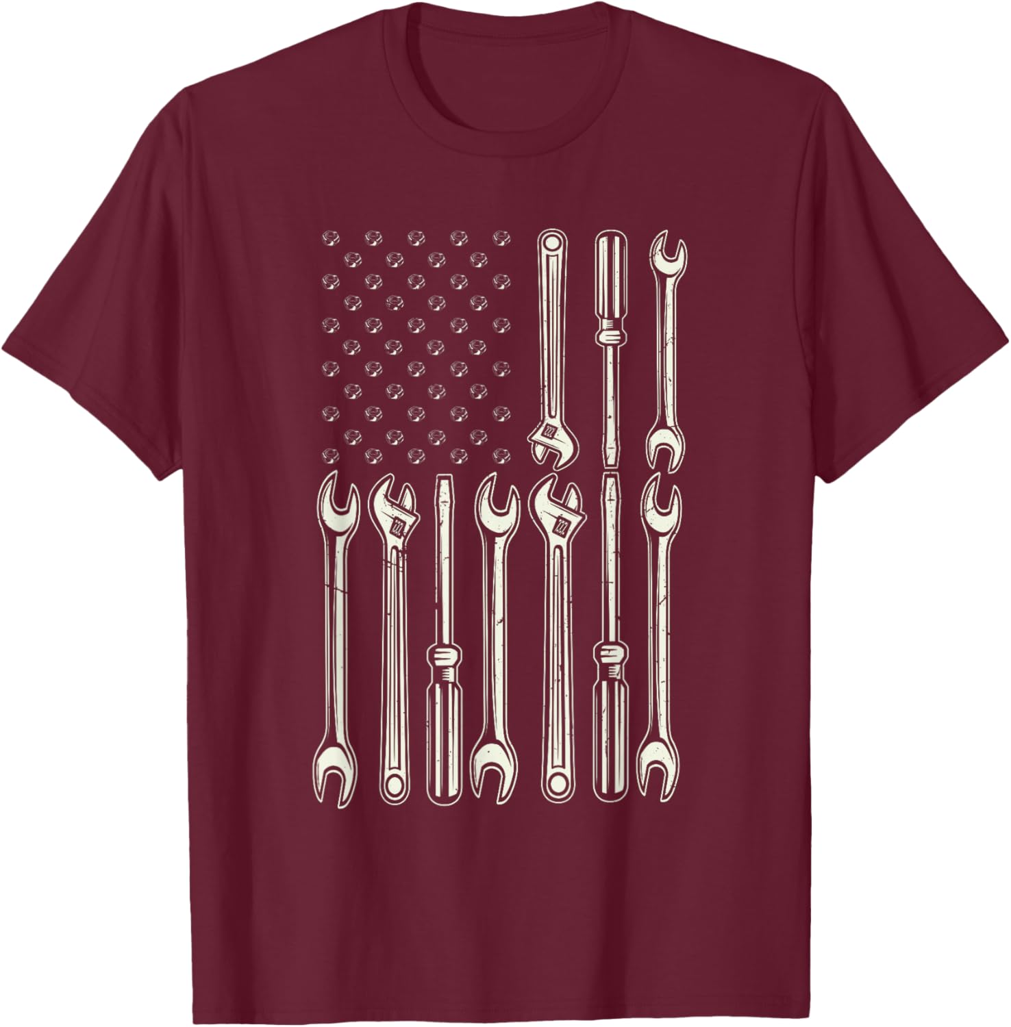 Patriotic Mechanic USA Flag T-Shirt for Men - Perfect Gift for Gearheads - 3