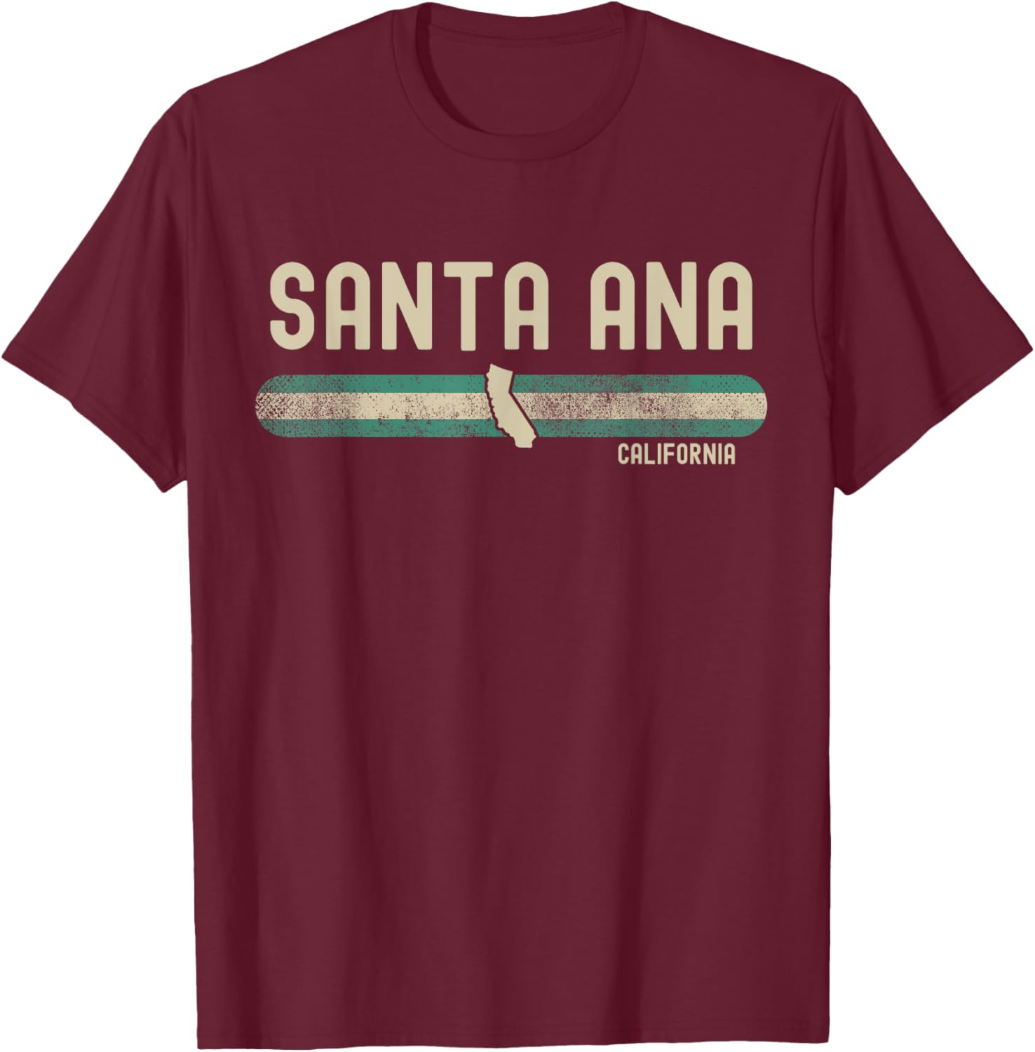 Santa Ana CA 80s Style T-Shirt for Fun Travel & Fashion Enthusiasts - 4