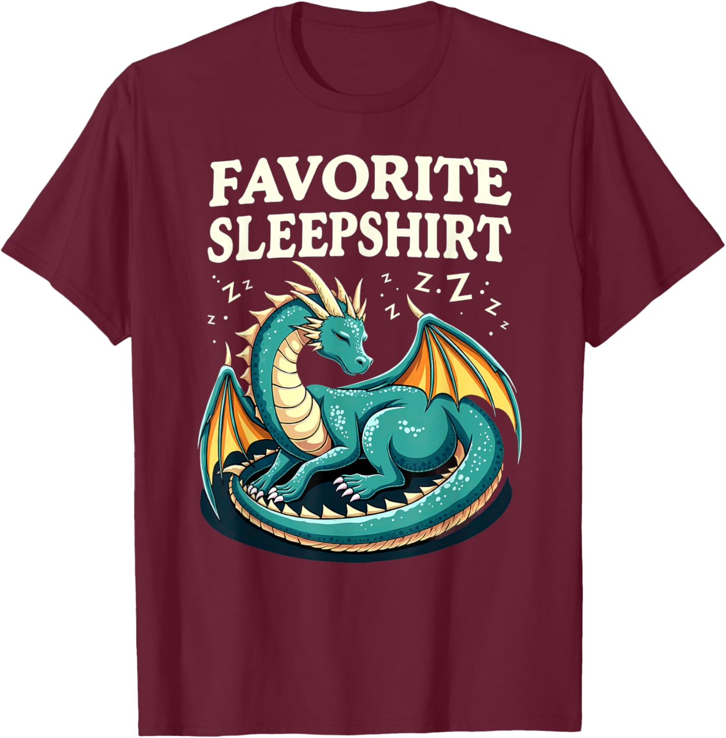 Cozy Sleeping Dragon Favorite Sleepshirt T-Shirt for Ultimate Comfort - 7