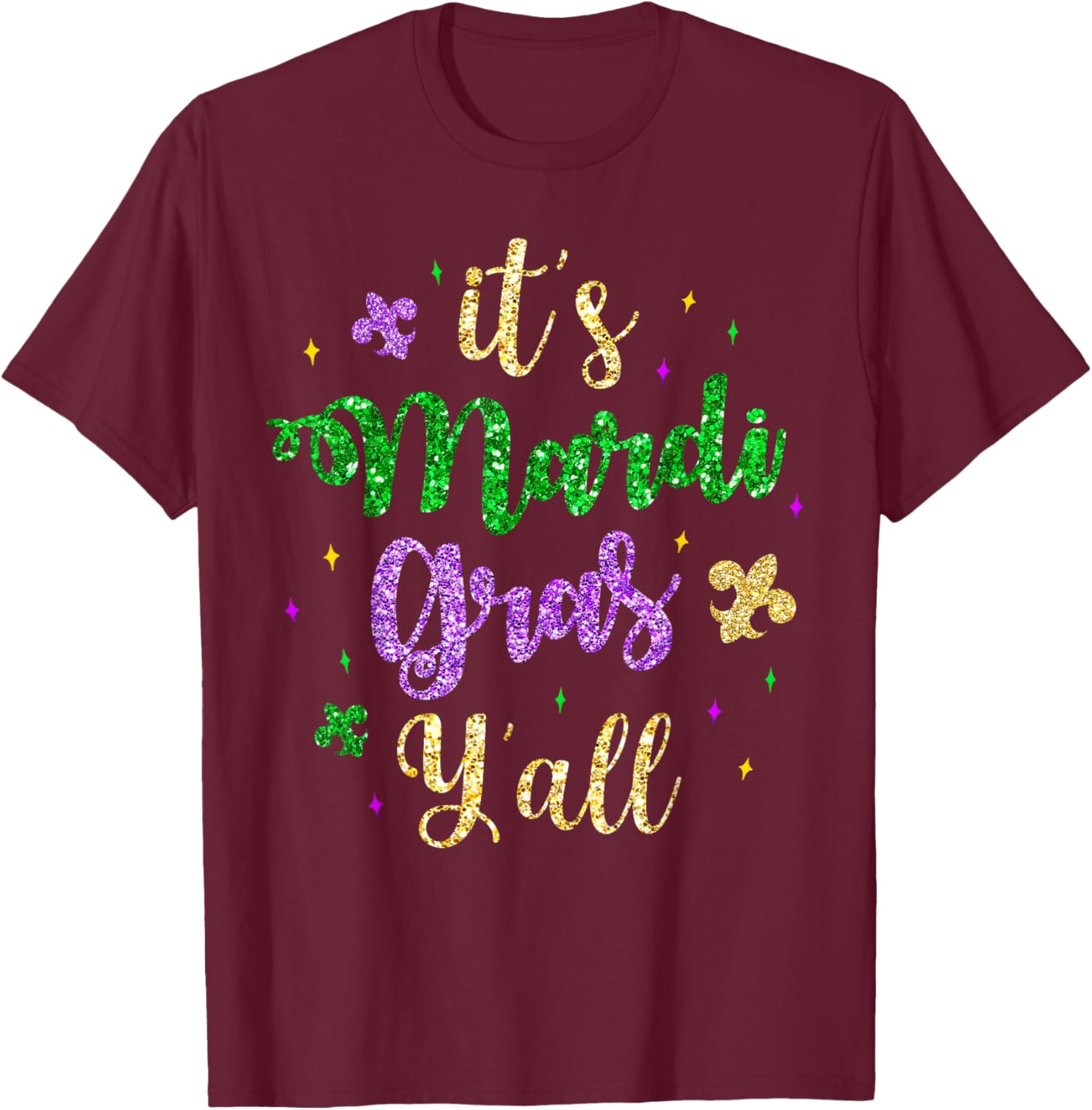 Mardi Gras Y'all Masks T-Shirt for Women and Kids - Fun Party Costume - 11