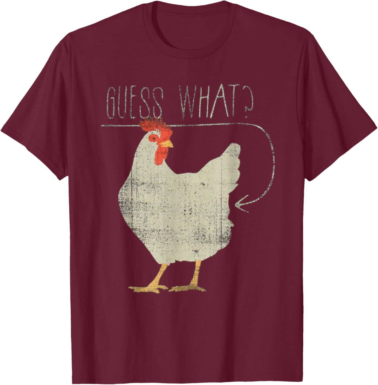 Funny Chicken Meme T-Shirt Guess What Chicken Butt Humor Apparel - 17