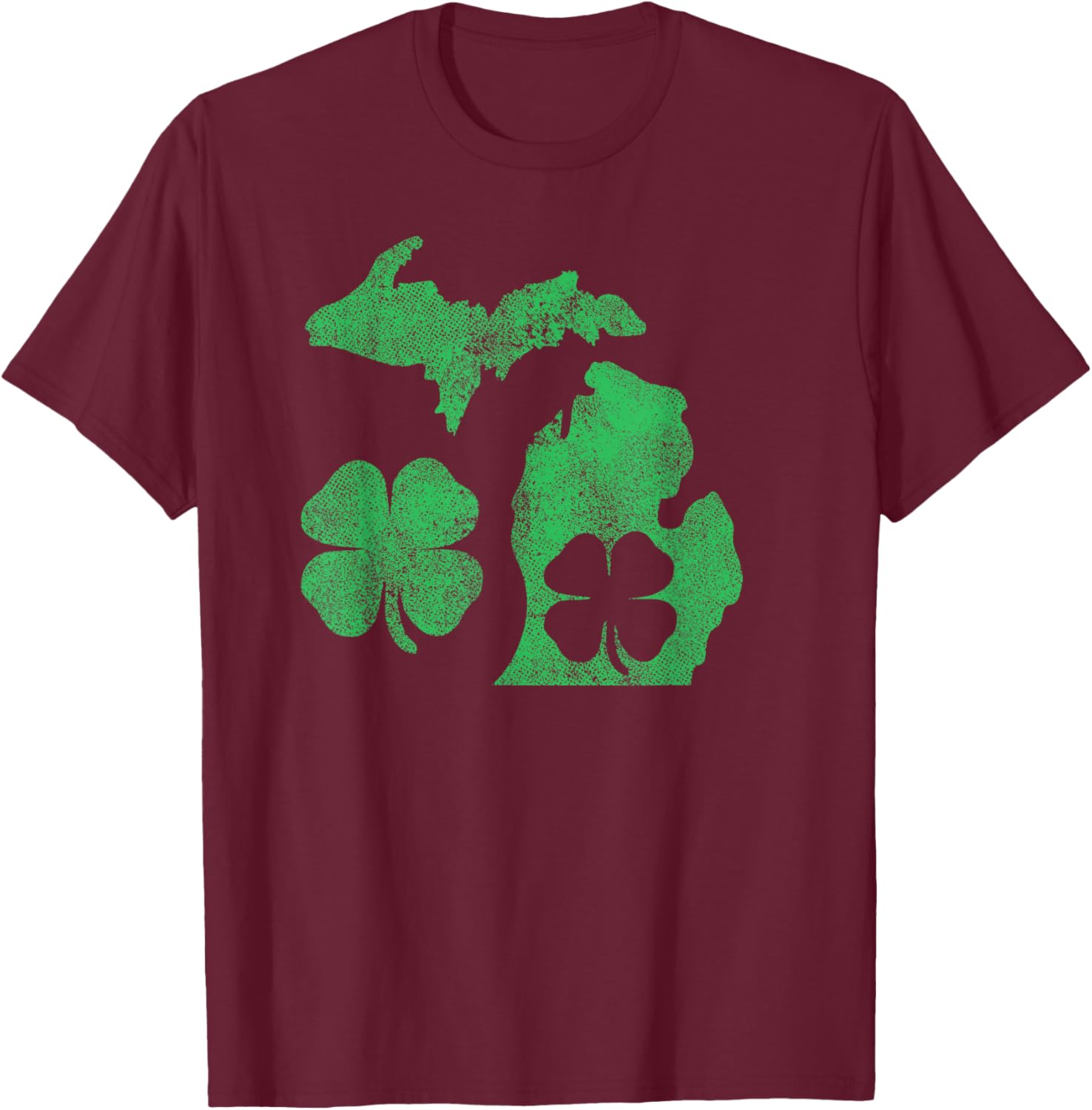 Michigan Shamrock St Patricks Day T-Shirt for Celebrating Irish Pride - 24