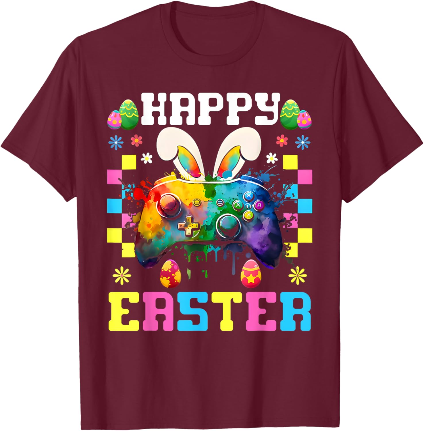 Easter Bunny Gamer T-Shirt for Boys and Girls Fun Video Game Apparel - 10