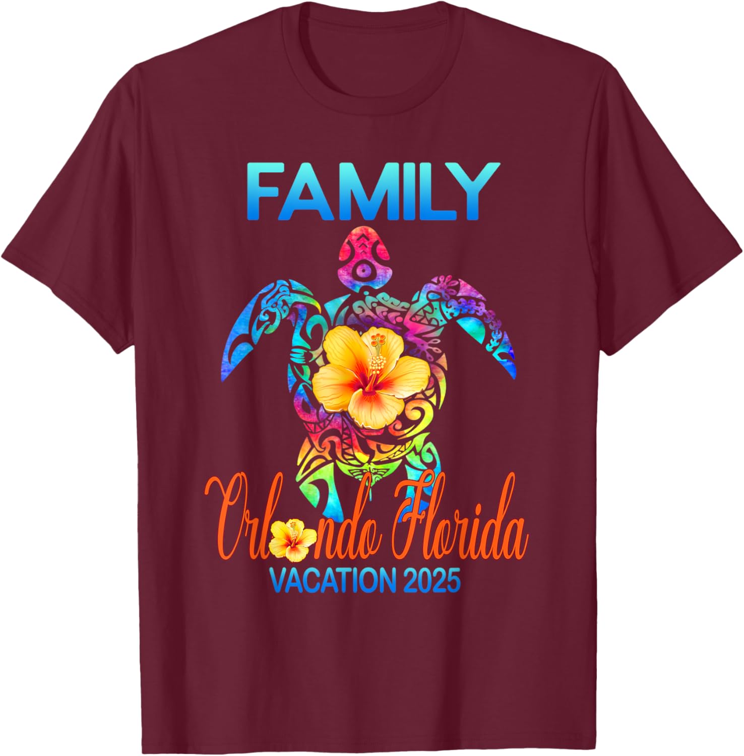Family Orlando Florida Vacay 2025 Tie Dye T-Shirt for Fun Adventures - 10
