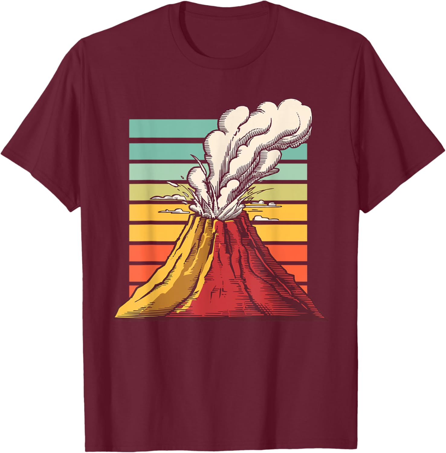 Cool Volcano Art T-Shirt for Men, Women, and Kids - Perfect for Geology Lovers - 19