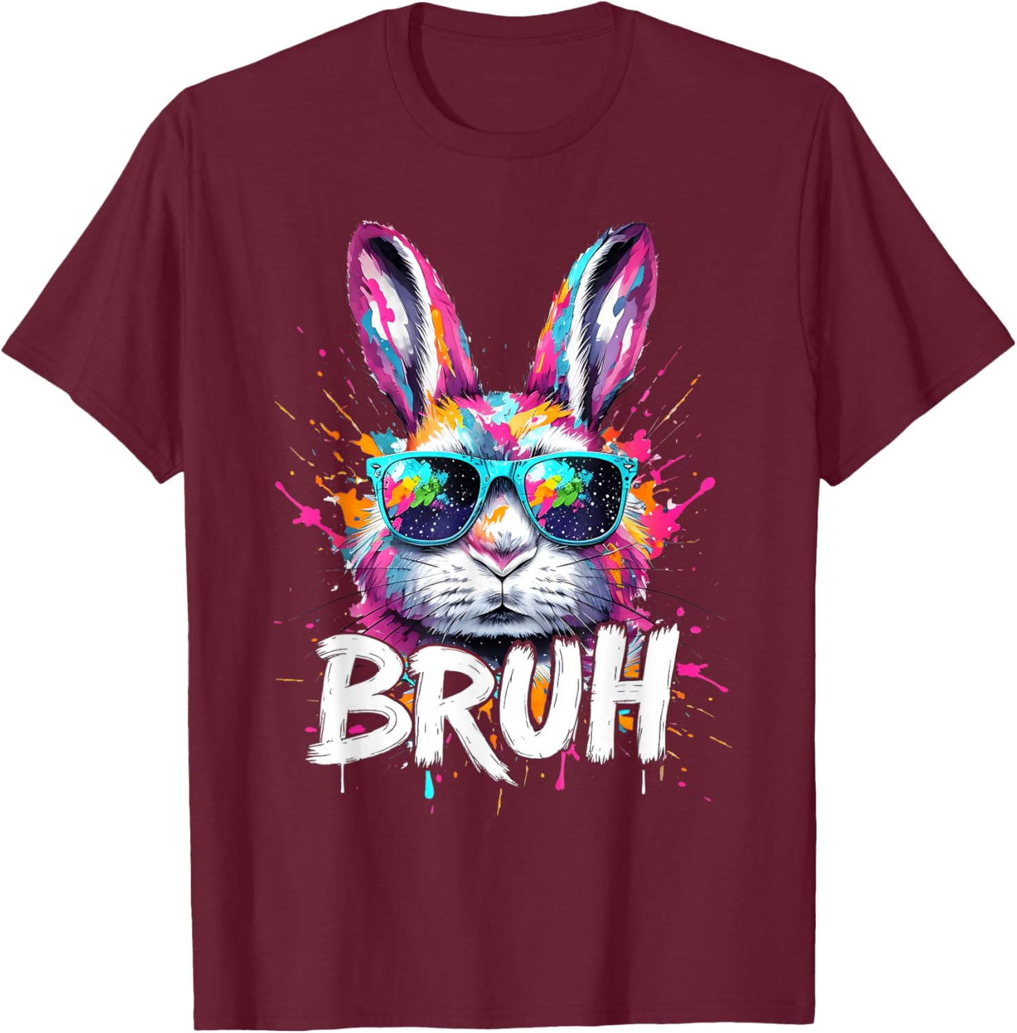 Funny Colorful Easter Bunny Eggs T-Shirt for Boys and Kids - 6