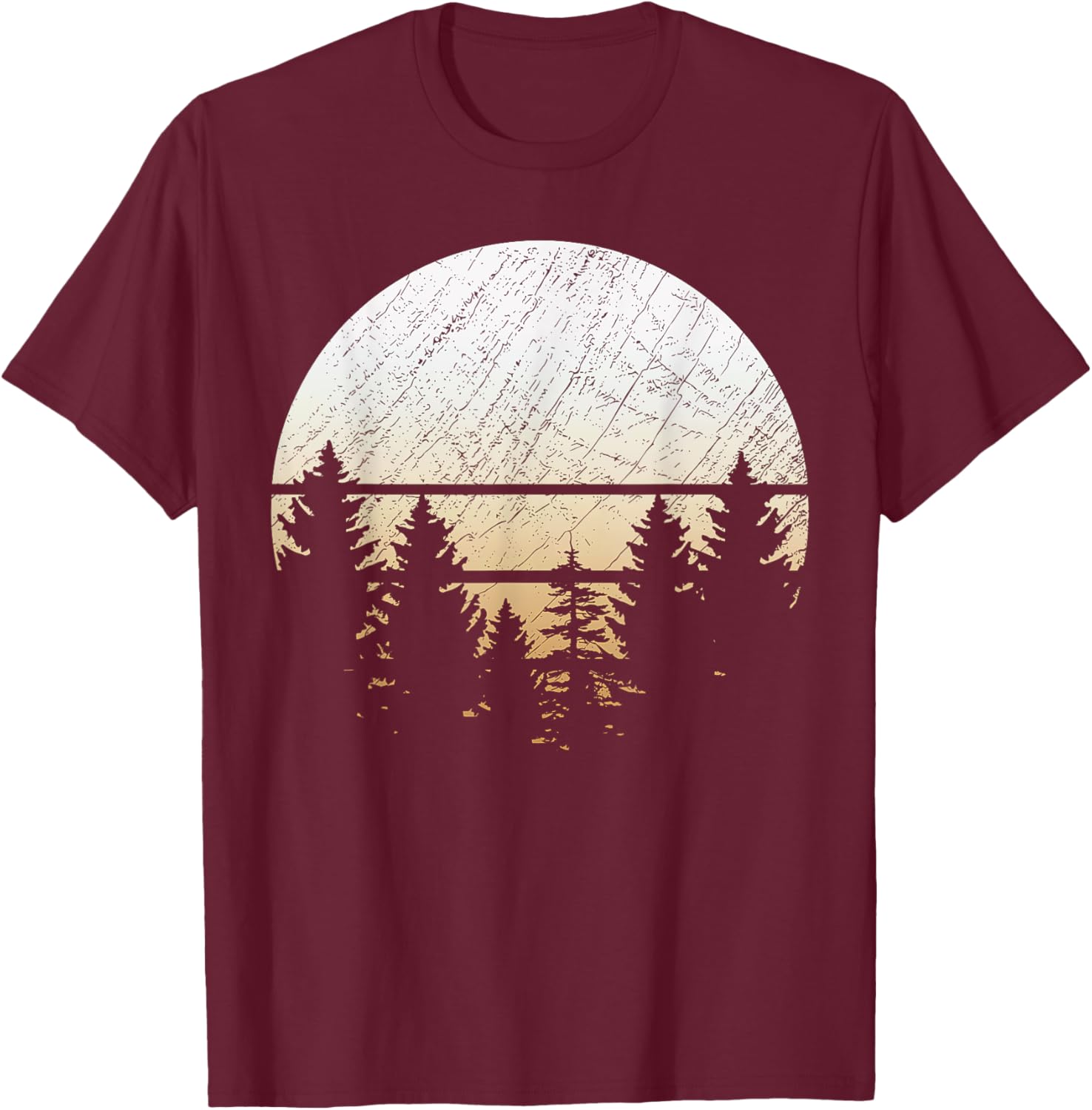 Retro Wildlife Trees Hiking T-Shirt for Nature Lovers and Adventurers - 3