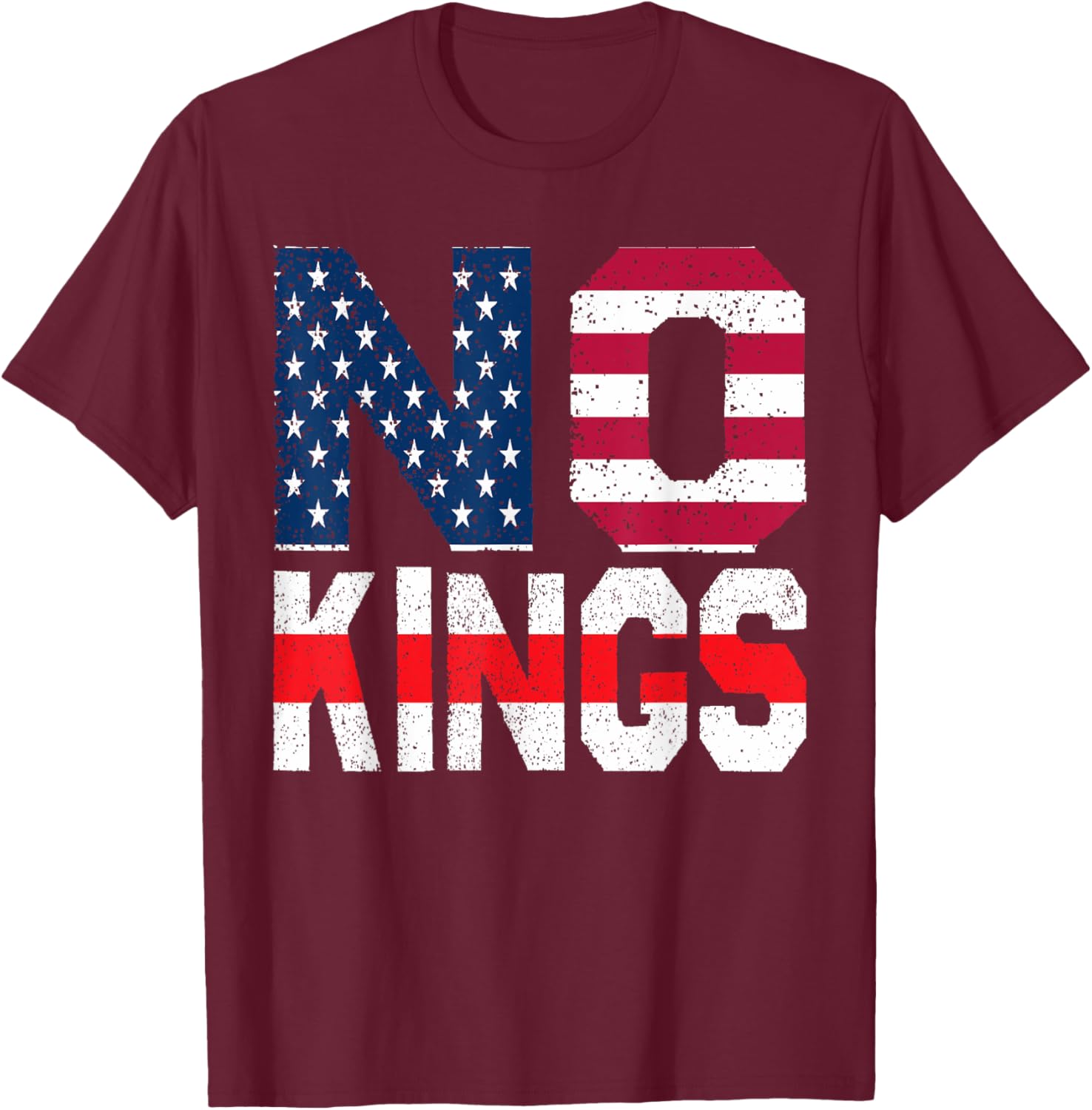 No Kings Flag Proud T-Shirt for Freedom Lovers - Comfortable Cotton Tee - 2