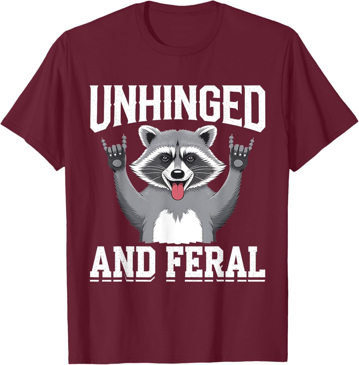 Feral Raccoon Retro Chaos Vibes T-Shirt for Fun and Stylish Outfits - 5