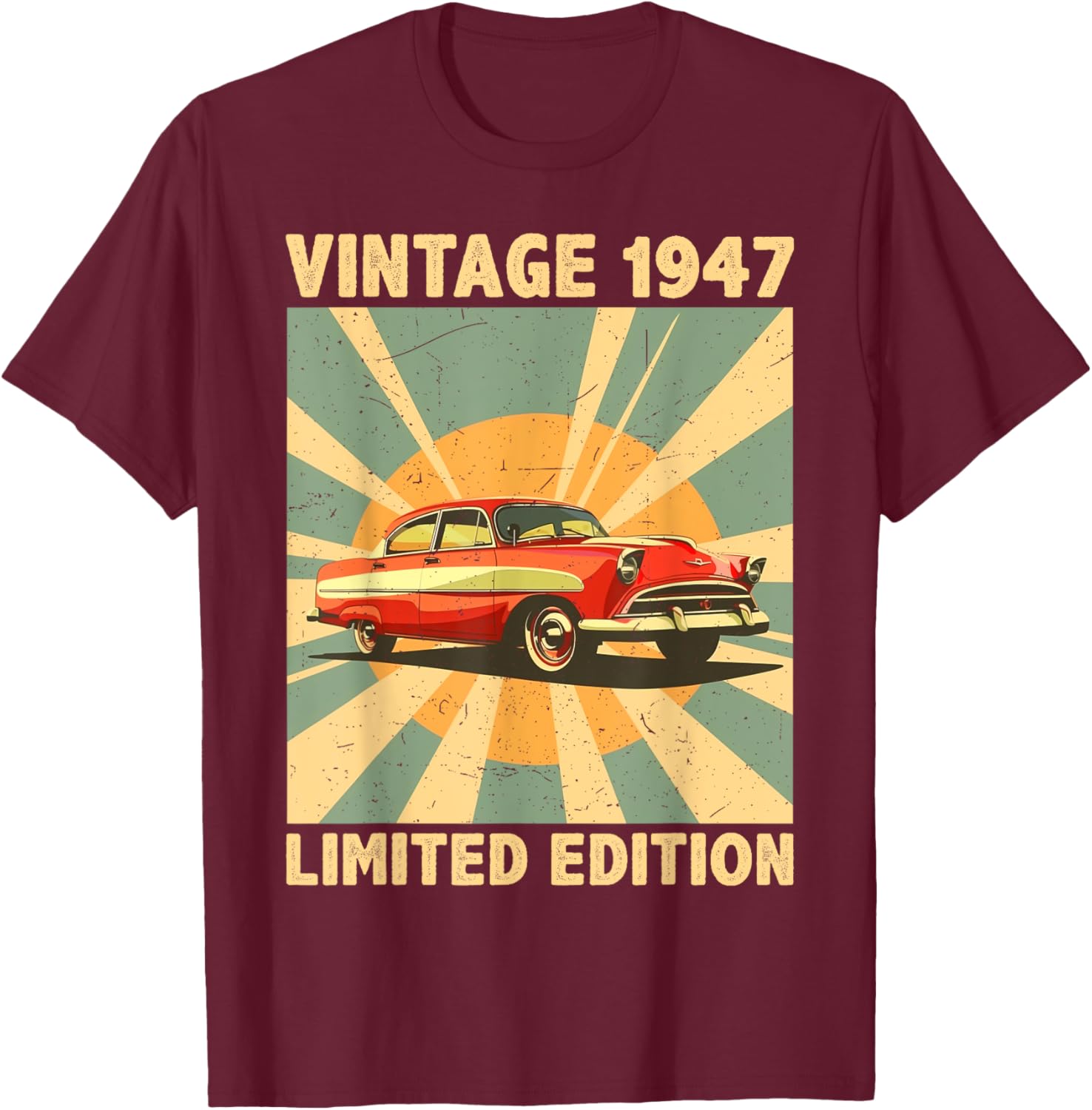 Funny 78th Birthday T-Shirt Retro 80's 1947 Vintage Style Gift Idea - 6
