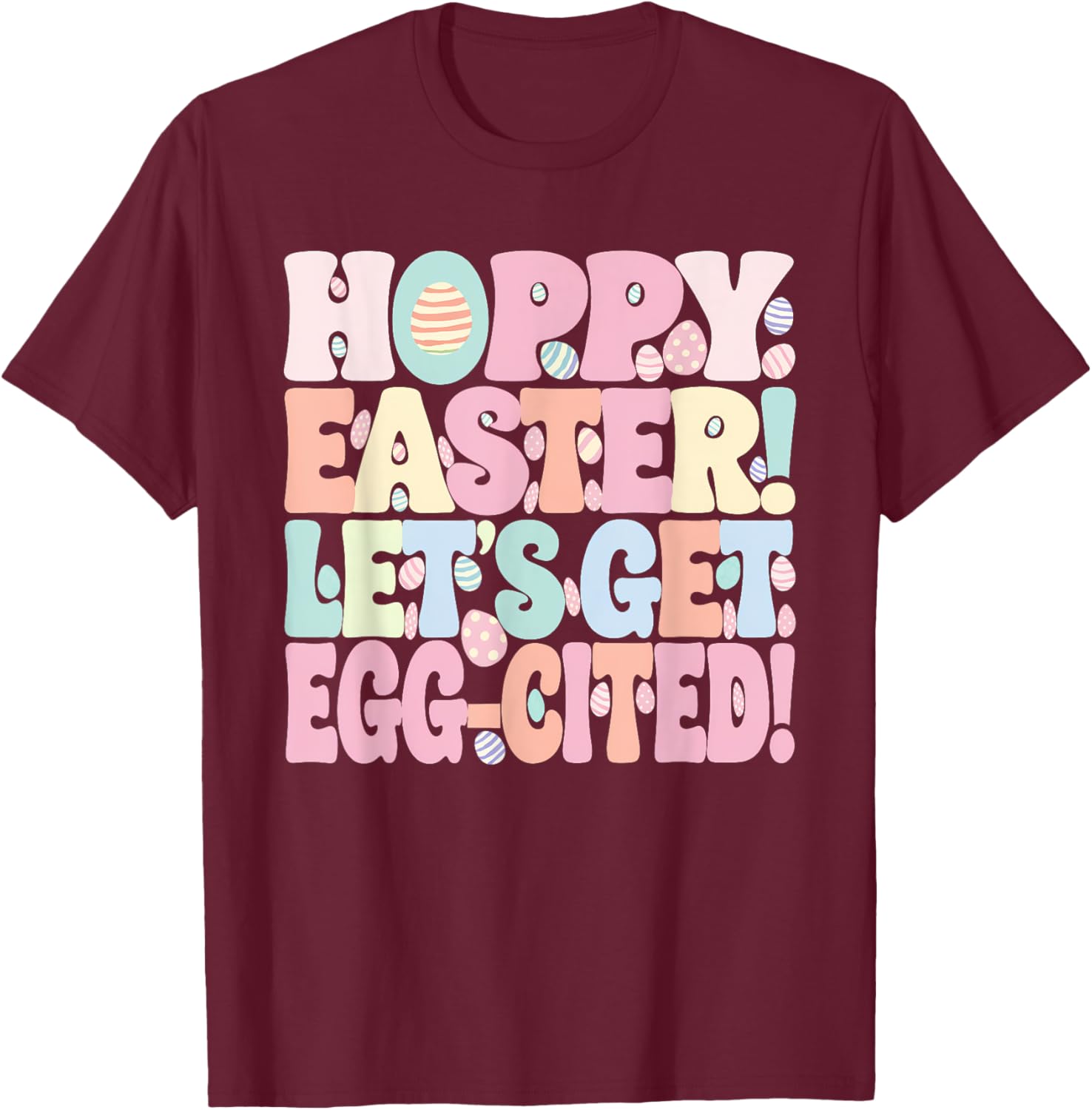Funny Hoppy Easter Egg-cited T-Shirt for Festive Celebrations - 1