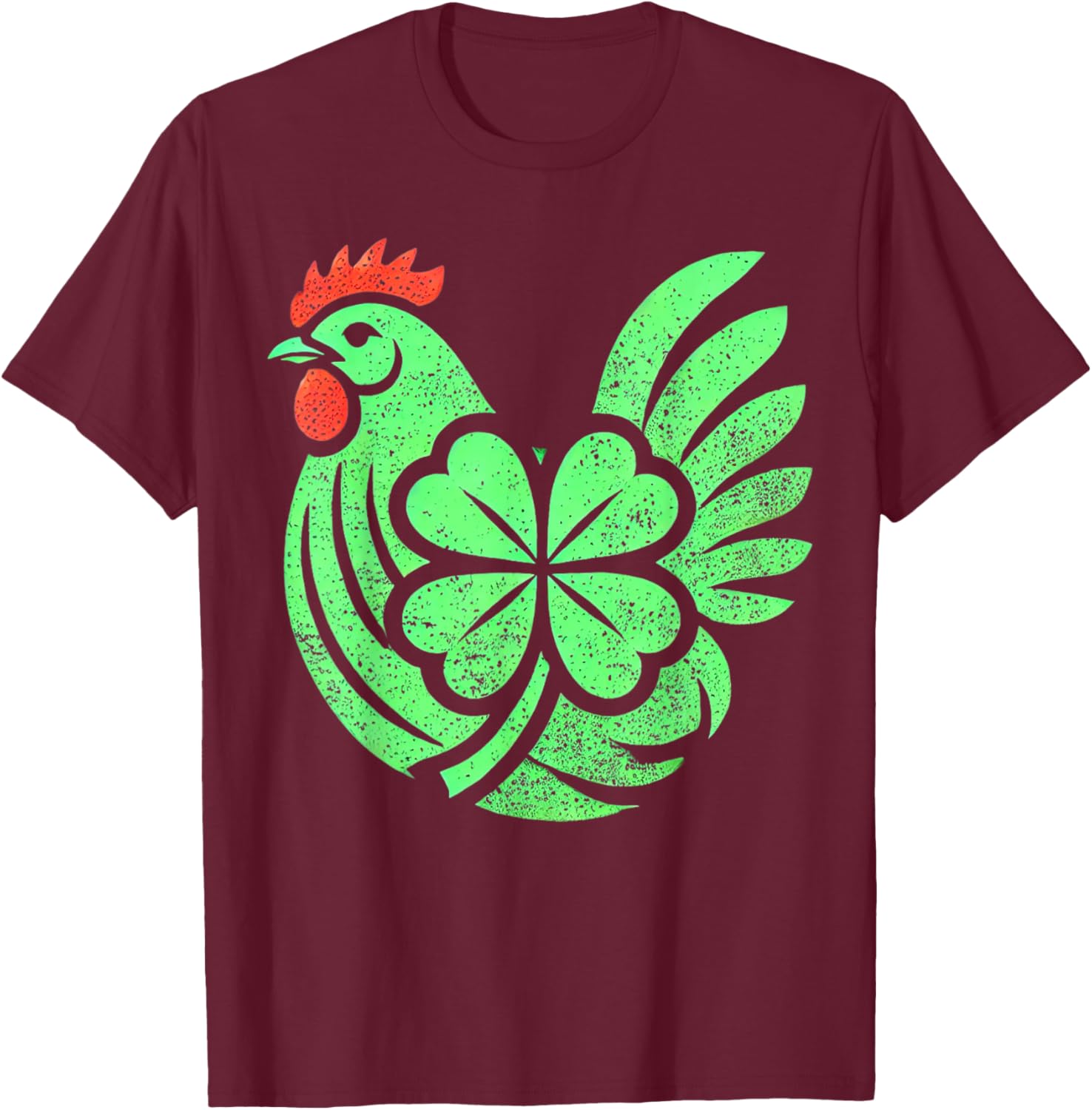 Cute Chicken Hen Shamrock St. Patrick's Day T-Shirt for Festive Fun - 9