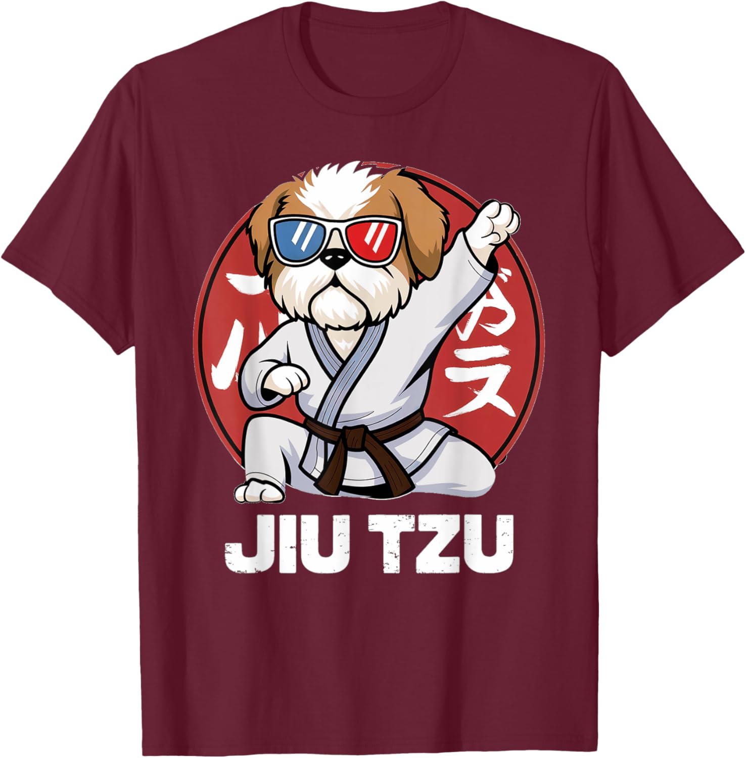 Cute Shih Tzu Jitsu T-Shirt - Funny Kawaii Anime Jiu Jitsu Love Tee - 19
