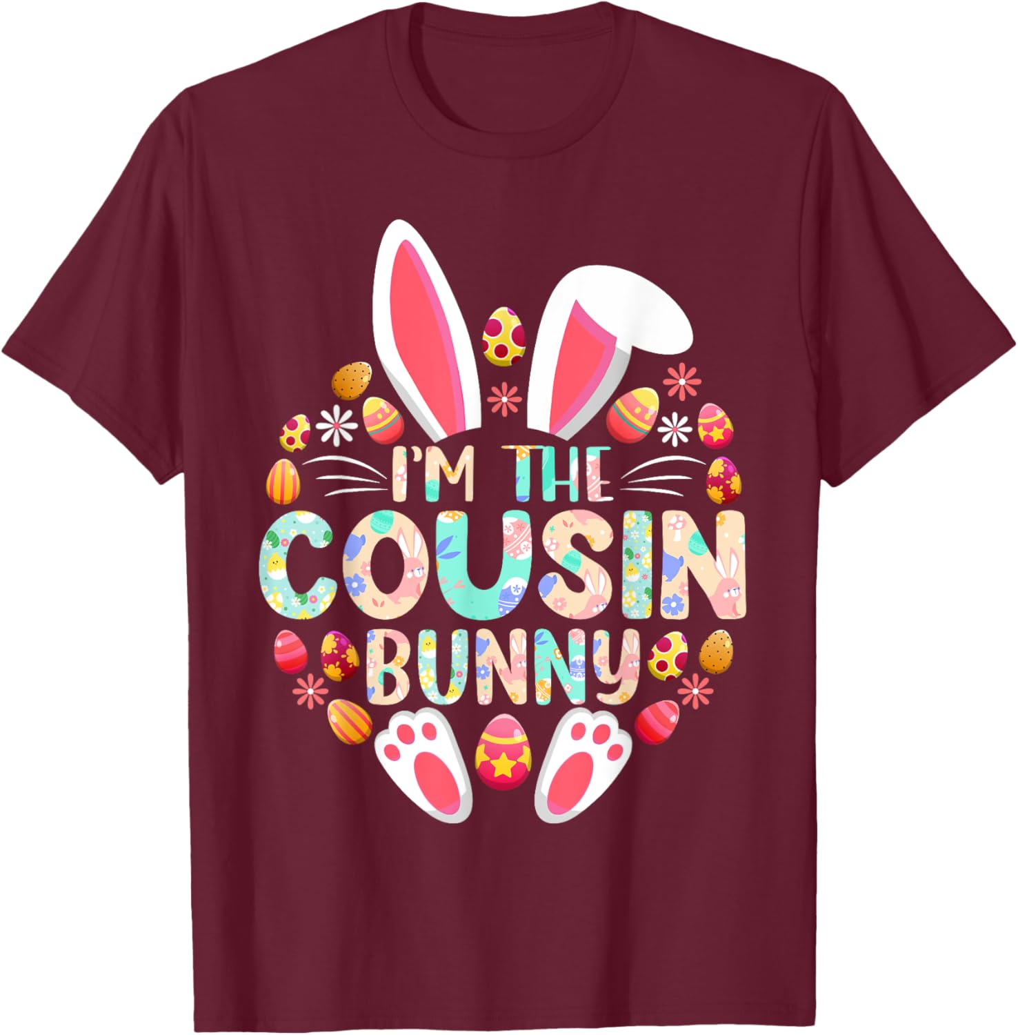 Funny Easter Bunny Family Matching T-Shirt for Cousins and Kids - 6