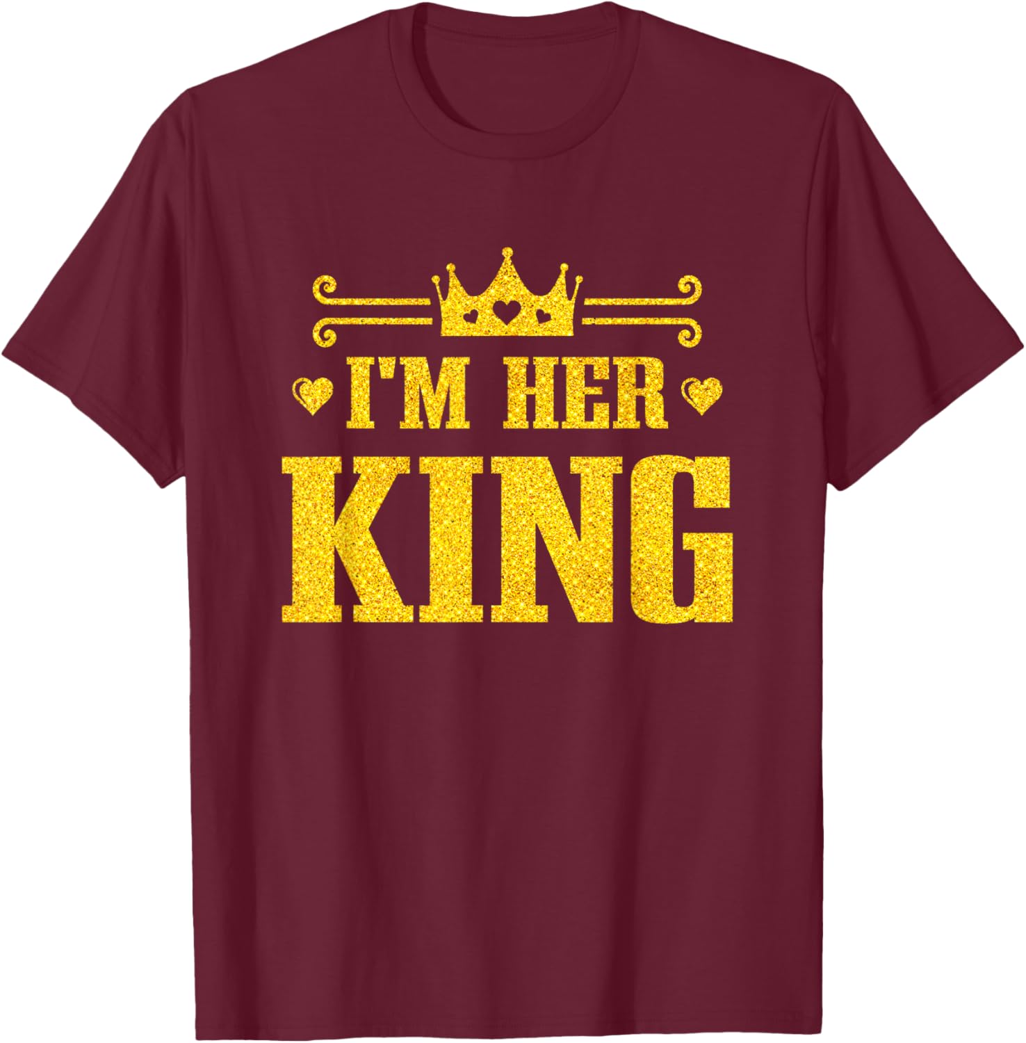 His Queen Her King Couples T-Shirt for Valentine's Day and Anniversaries - 22