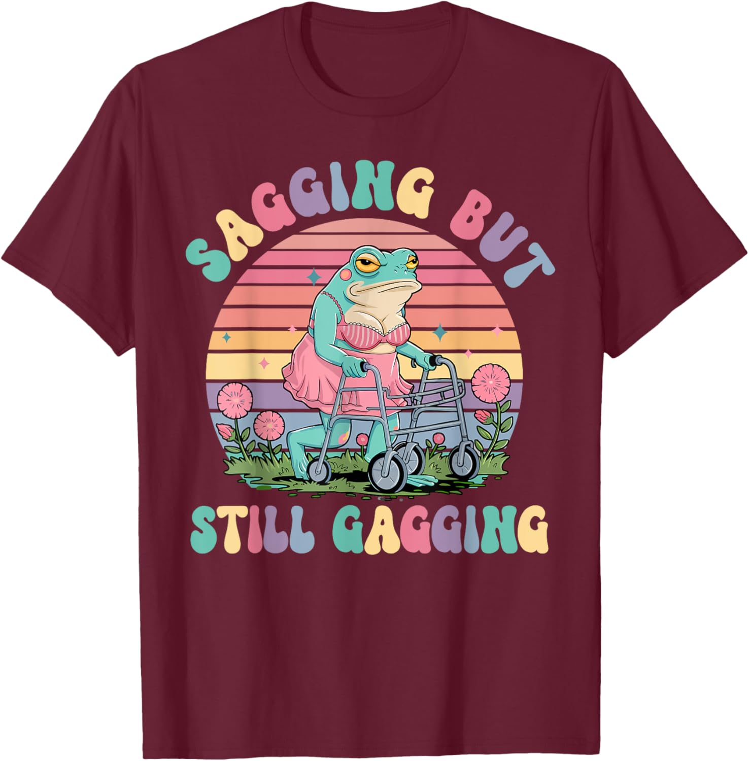 Funny Sagging Frog Meme T-Shirt for Adults - Embarrassing Gift Idea - 10