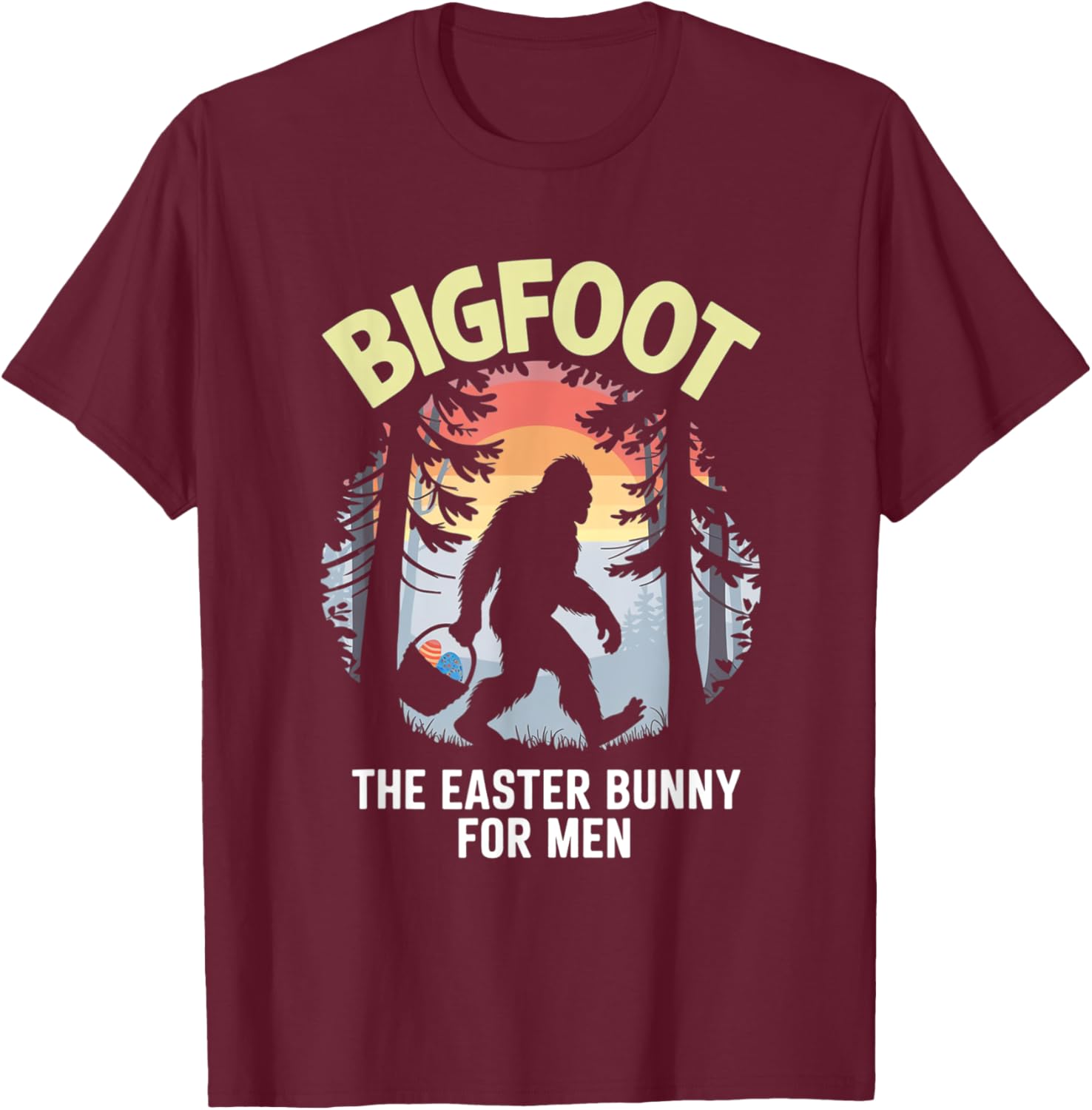 Bigfoot Easter Bunny T-Shirt for Men Fun Apparel Gift Idea - 24