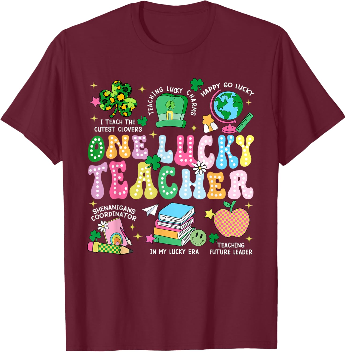 One Lucky Teacher St. Patrick's Day T-Shirt for Irish Educators - 2