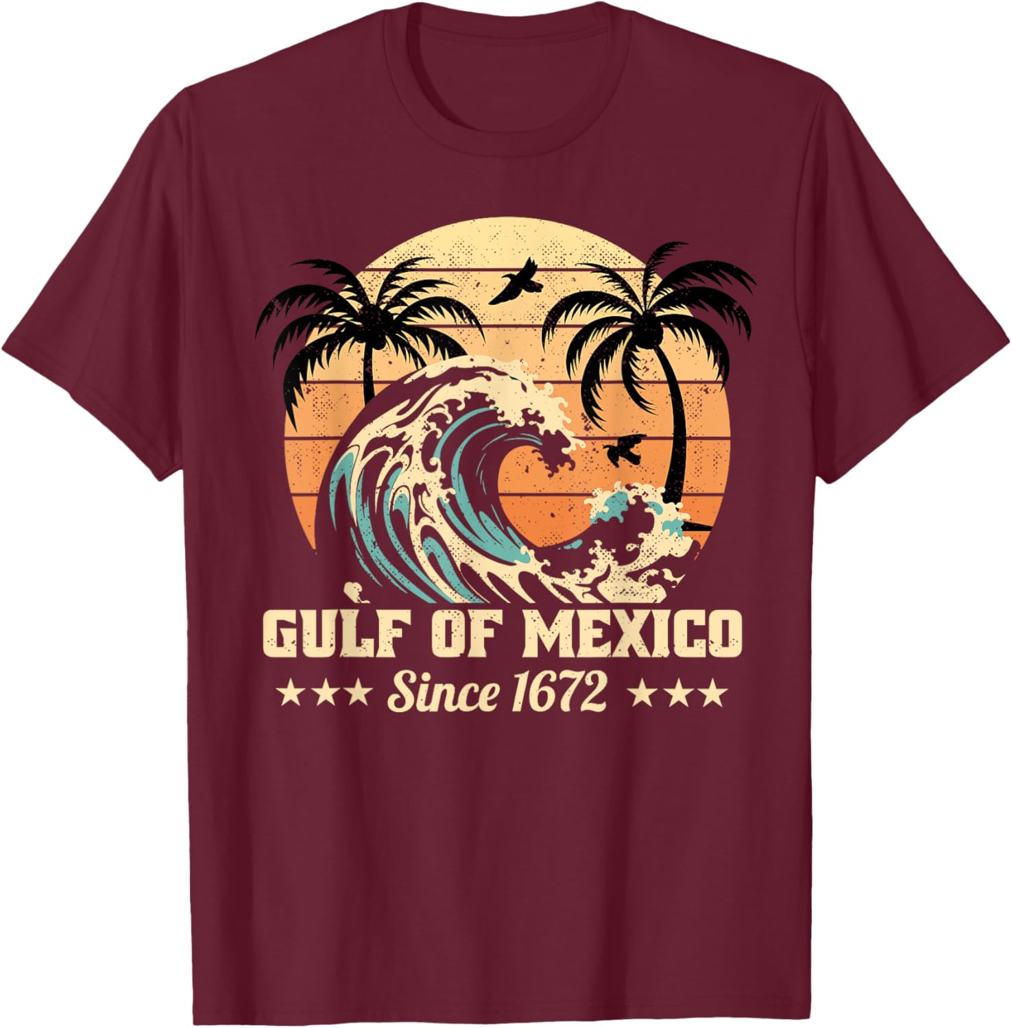 Vintage Gulf of Mexico T-Shirt Since 1672 Stylish and Unique Apparel - 3