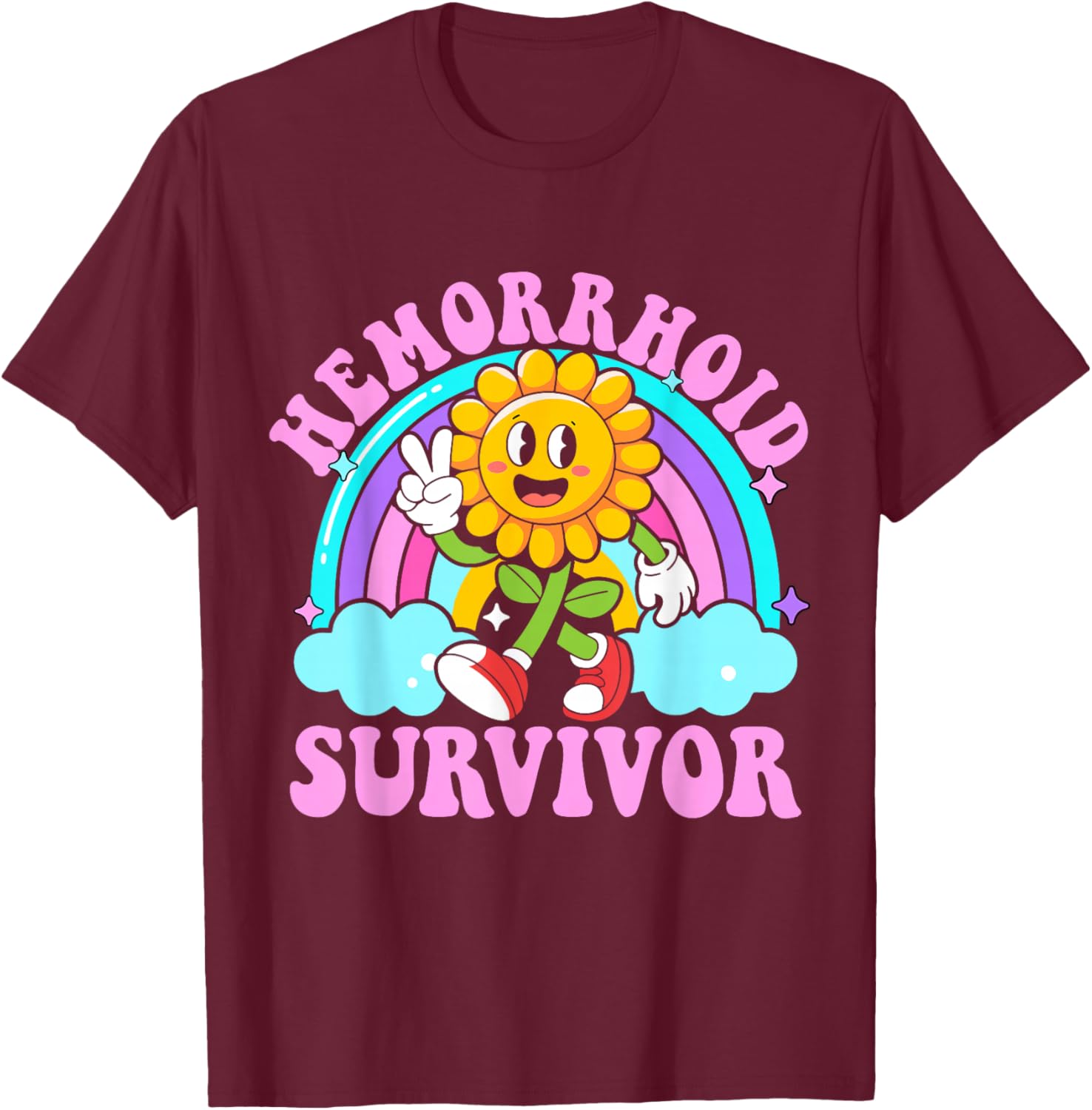 Funny Hemorrhoid Survivor Y2K Meme T-Shirt - Sarcastic Humor Apparel - 2