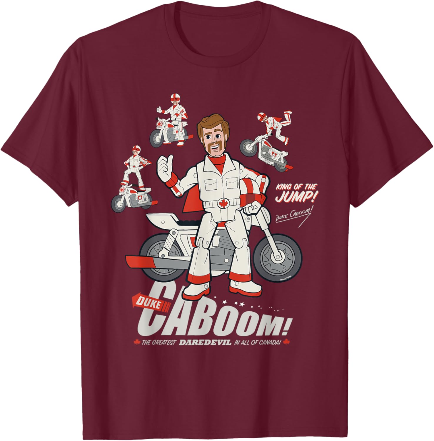 Disney Pixar Toy Story Duke Caboom Stuntman Fun Graphic T-Shirt - 12