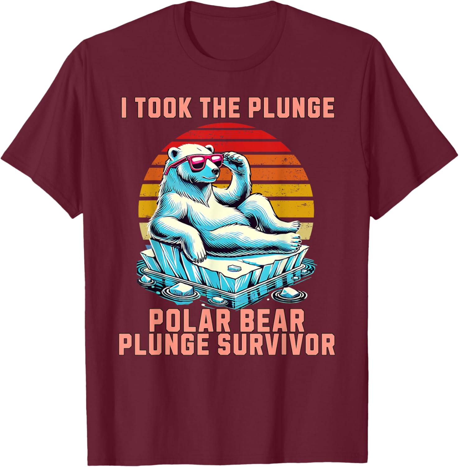 Polar Bear Plunge Survivor 2025 Fun Winter Adventure T-Shirt for Adventurers - 9