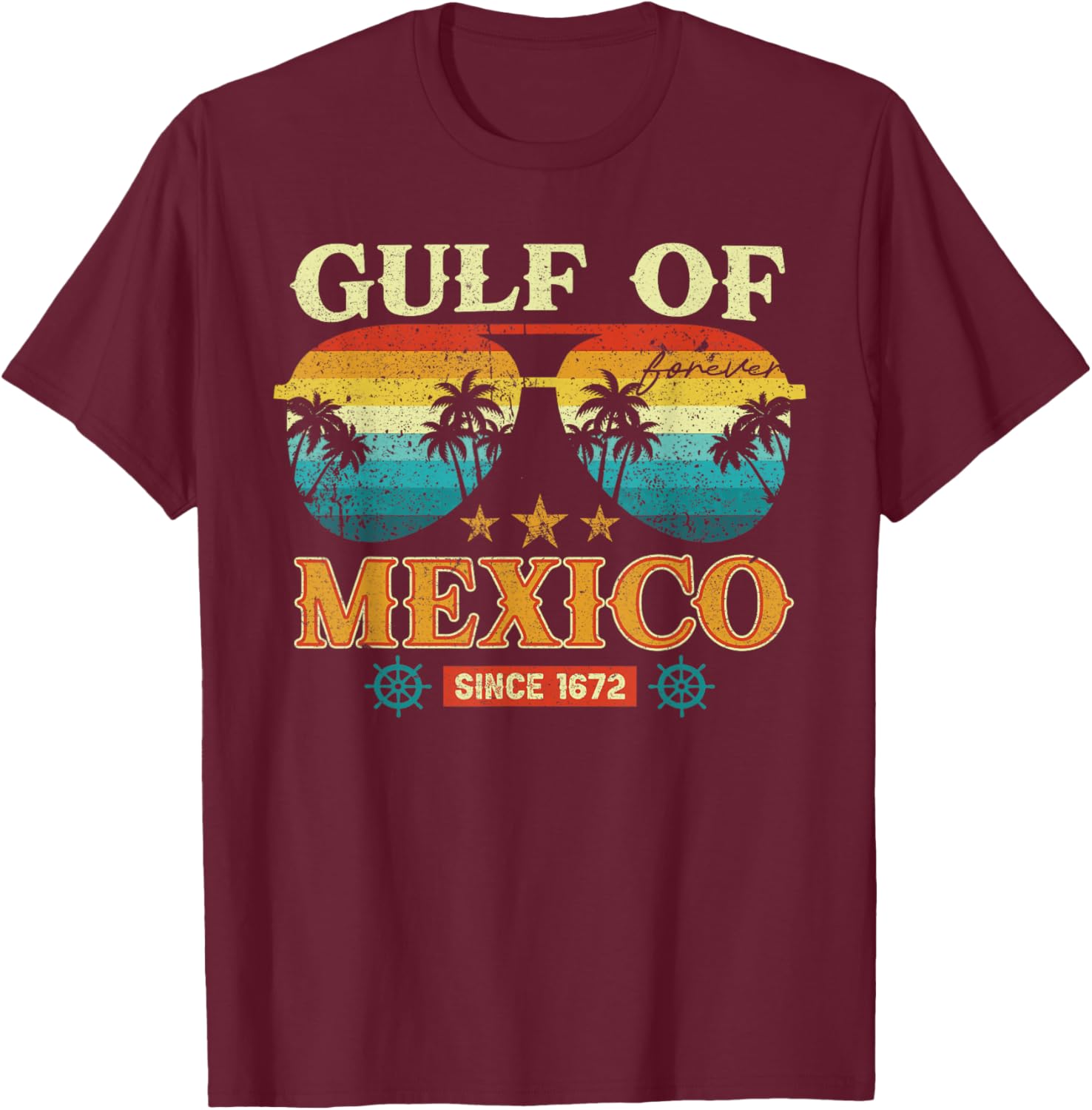 Gulf of Mexico Vintage T-Shirt Retro Style Clothing for Beach Lovers - 9