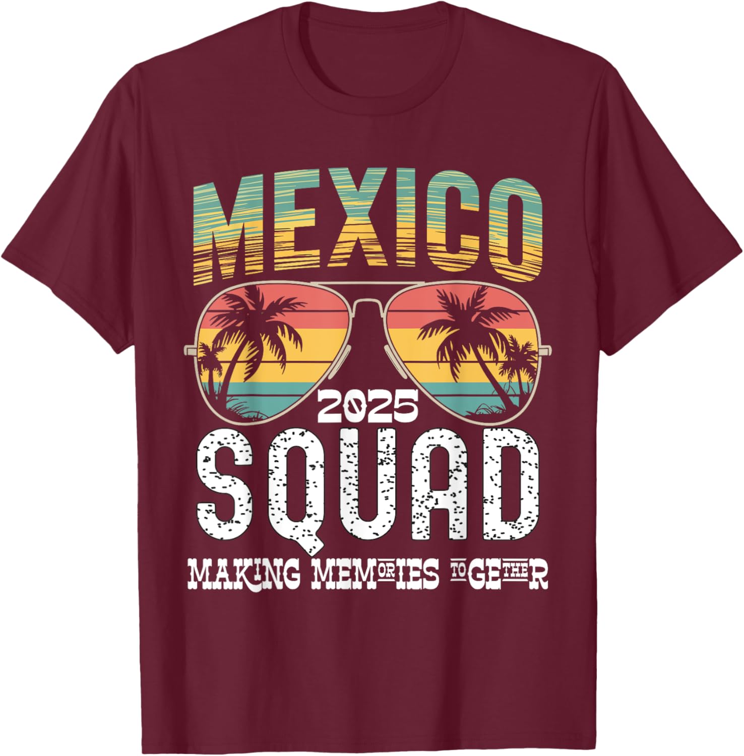 Mexico 2025 Squad Family Vacation Matching T-Shirt Tropical Vibes - 10