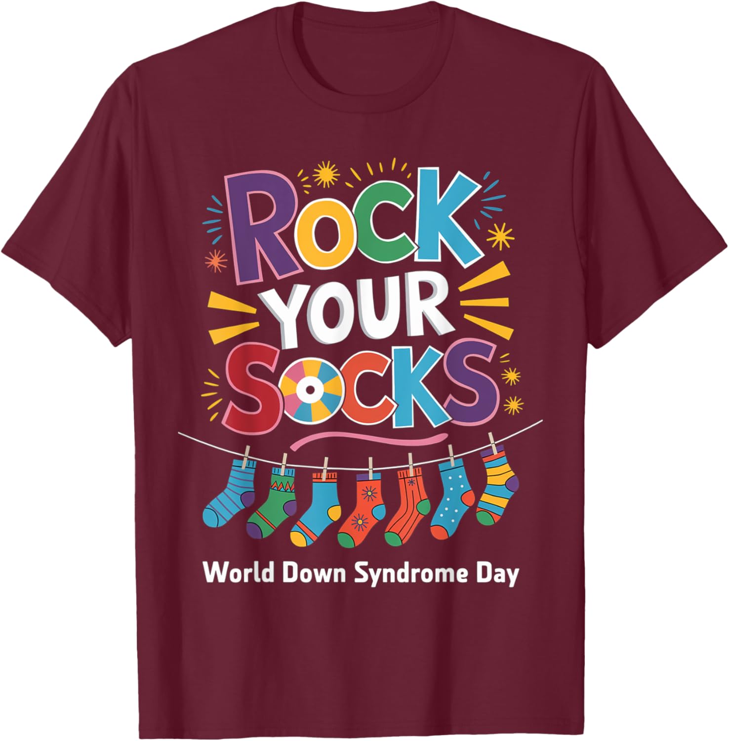 Rock Your Socks Kids T-Shirt for World Down Syndrome Awareness Day - 14