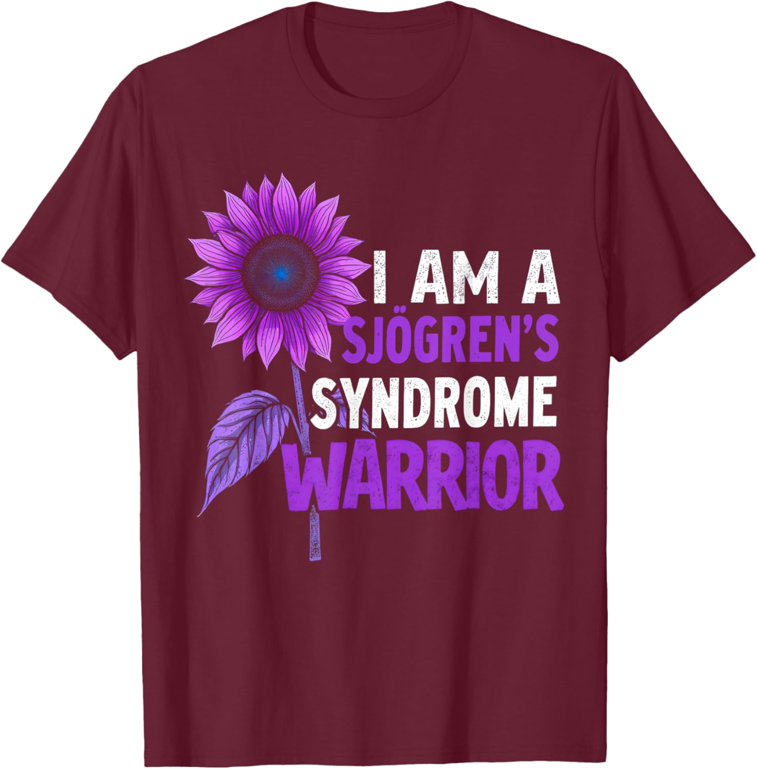 Sjögren's Syndrome Awareness Sunflower Warrior T-Shirt for Support - 6