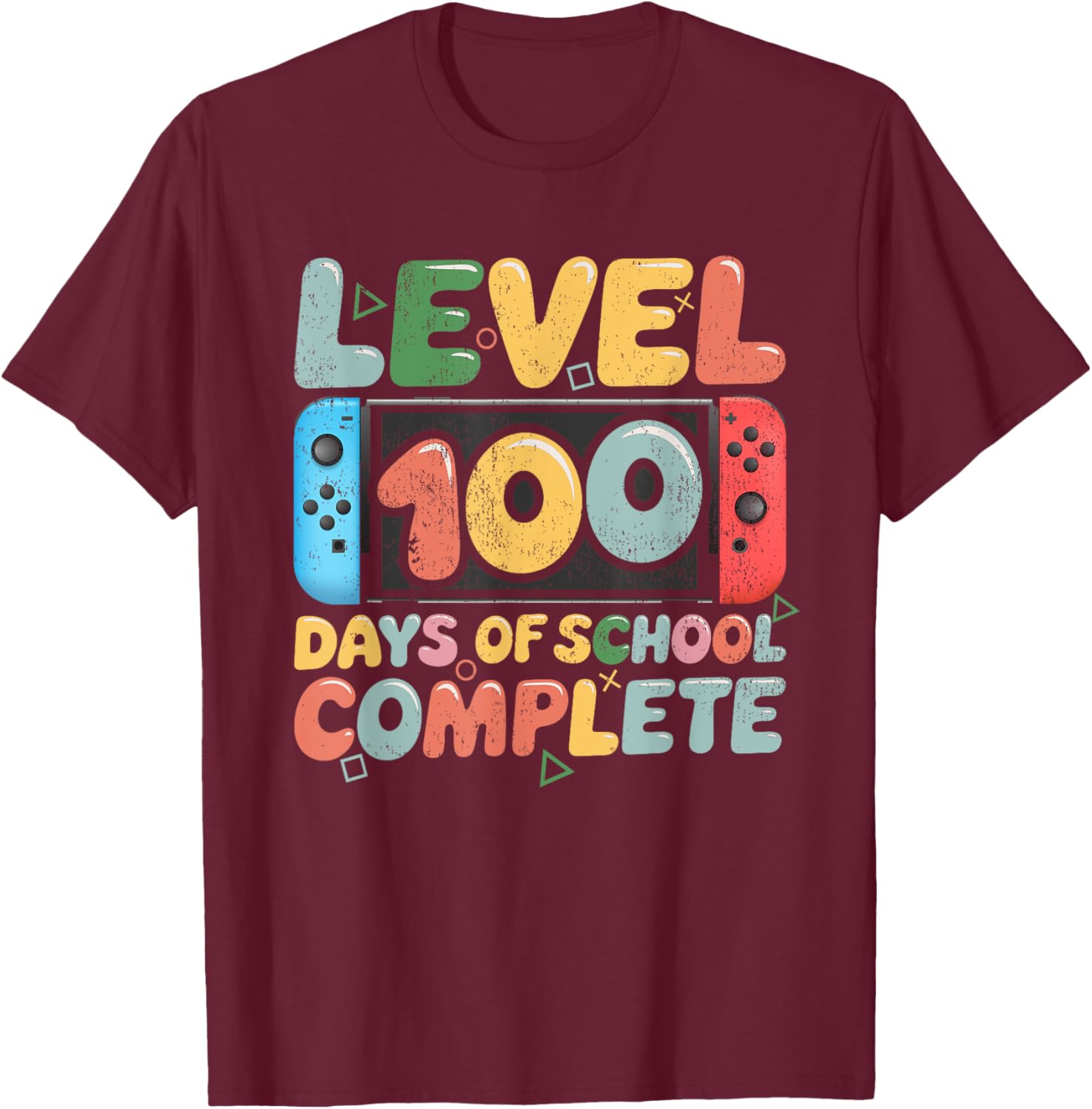 Level 100 Days of School Complete Video Game Kids T-Shirt for Fun Learning - 21