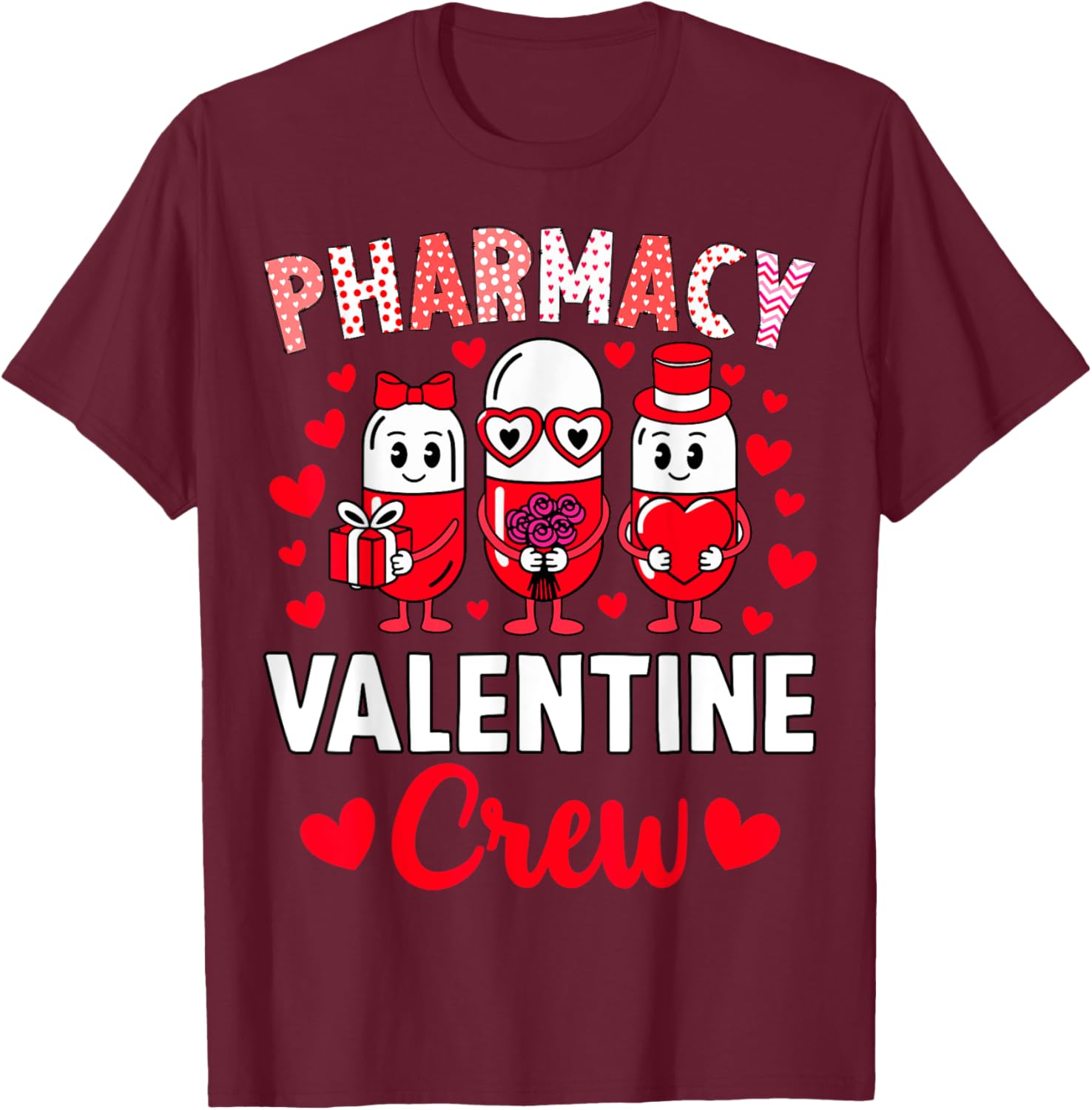 Valentine Pharmacy Tech T-Shirt Perfect Gift for Pharmacy Lovers - 1