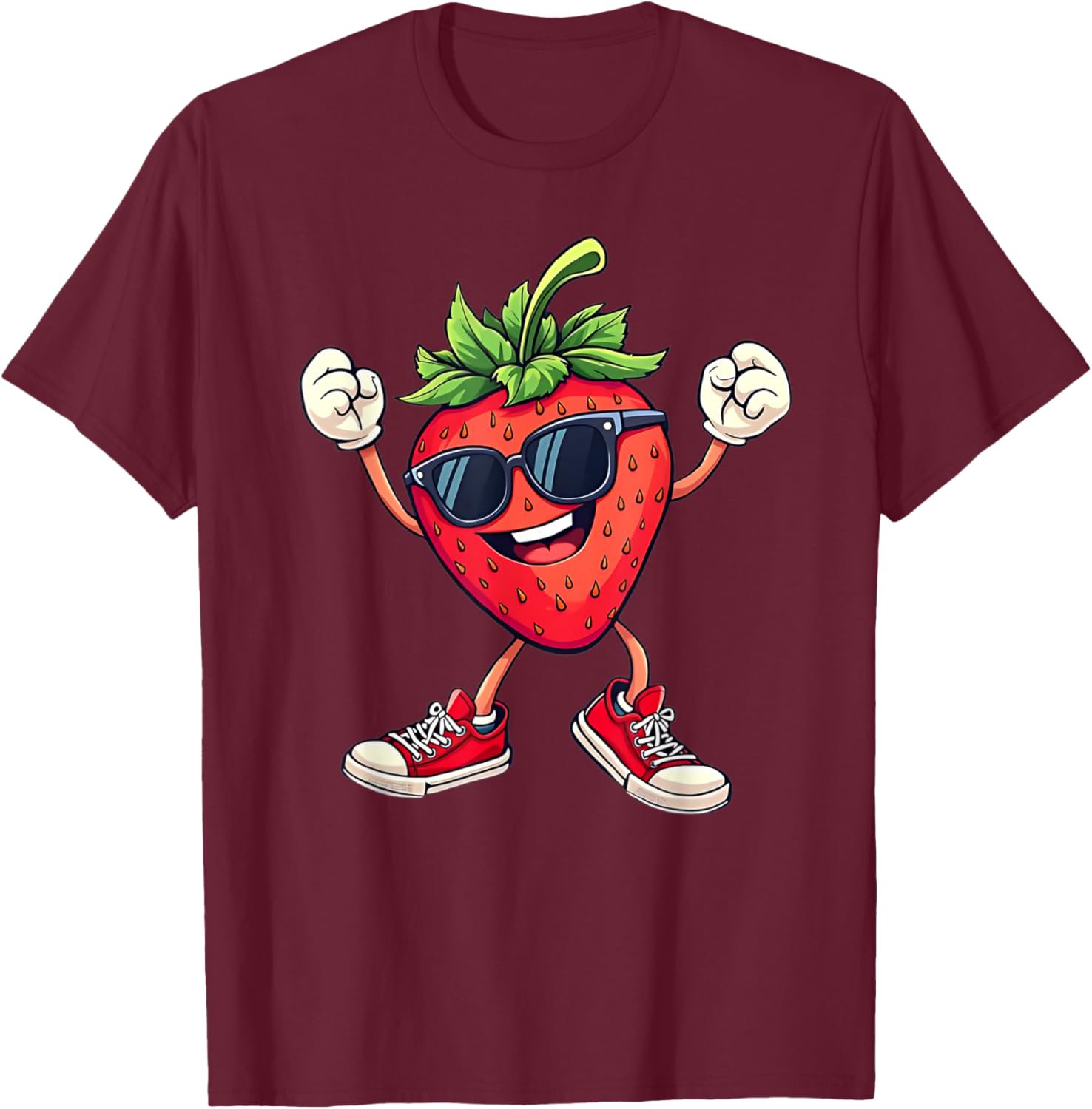 Fun Partying Strawberry Costume T-Shirt for Kids Boys and Girls - 5