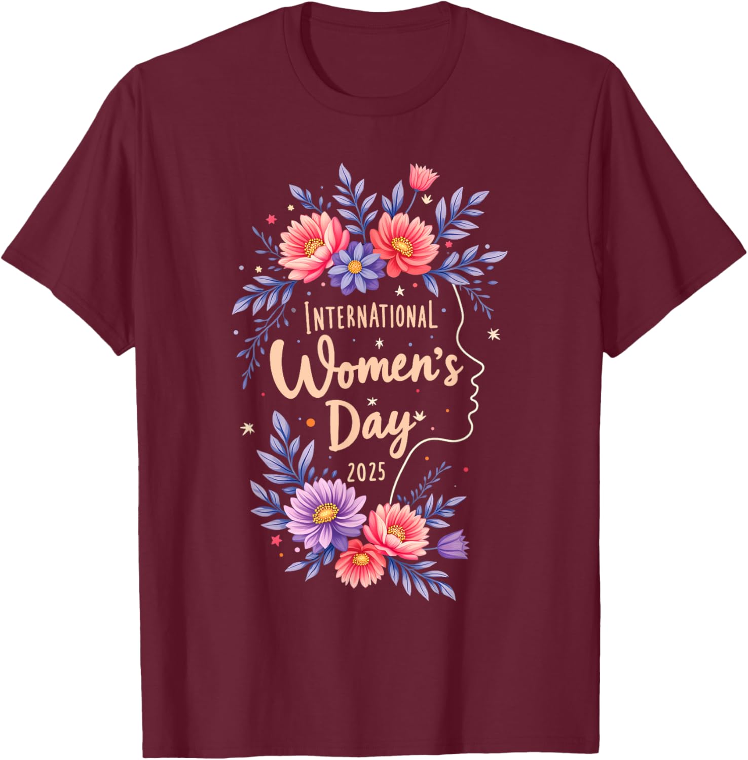 Floral Women's Day T-Shirt 2025 Celebrate International Women's Day 8 March - 14
