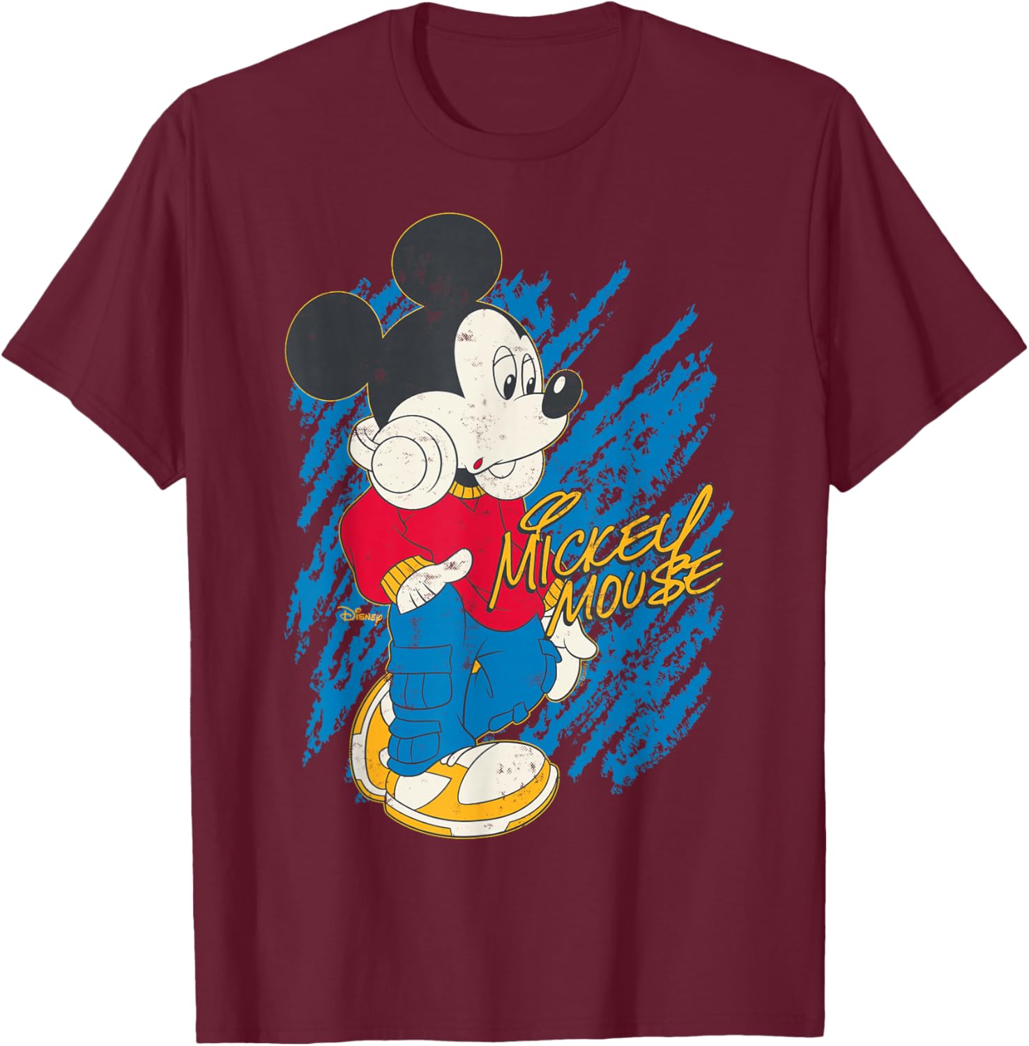 Mickey Mouse Laid Back T-Shirt with Headphones for Casual Style - 9