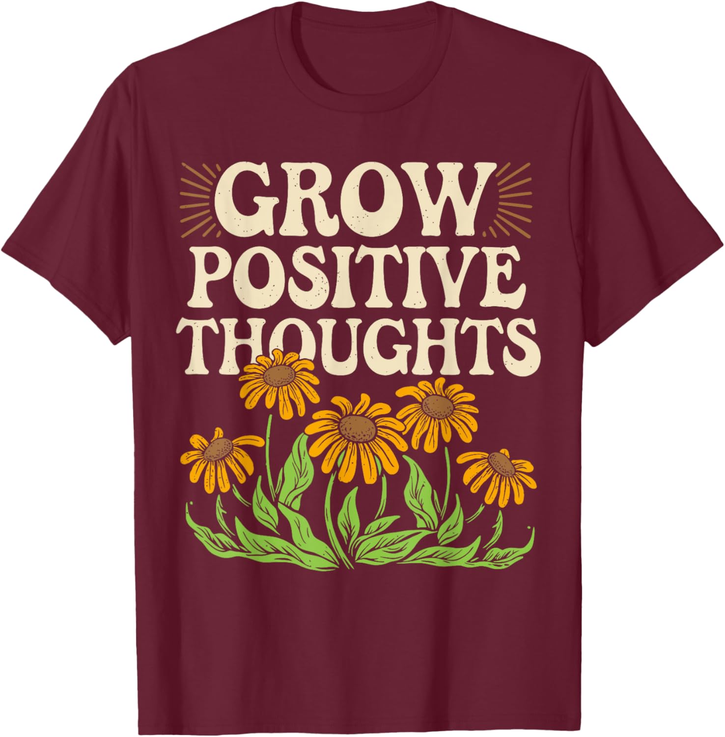 Grow Positive Thoughts T-Shirt for Mental Health Awareness and Style - 10