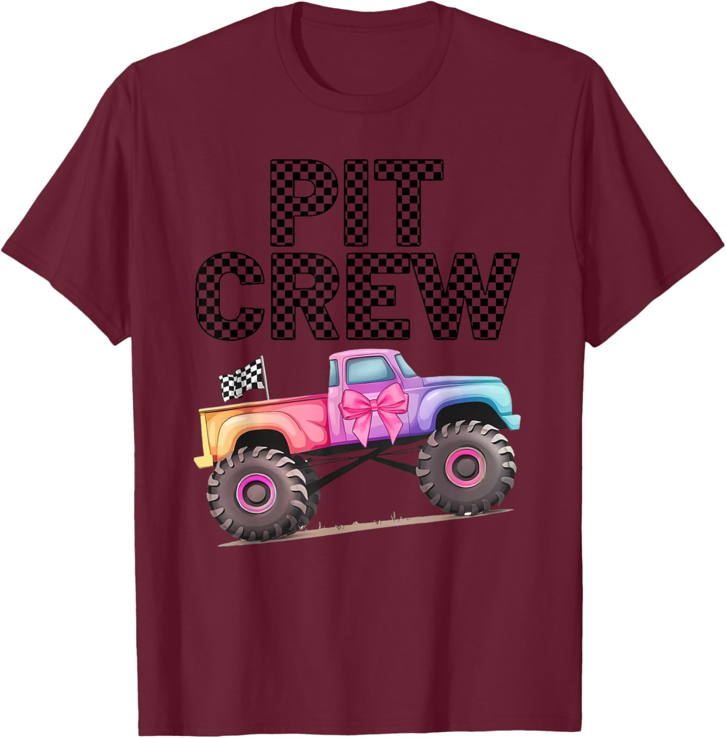 Girls Monster Truck Crew Squad T-Shirt for Truck Lovers and Kids - 15