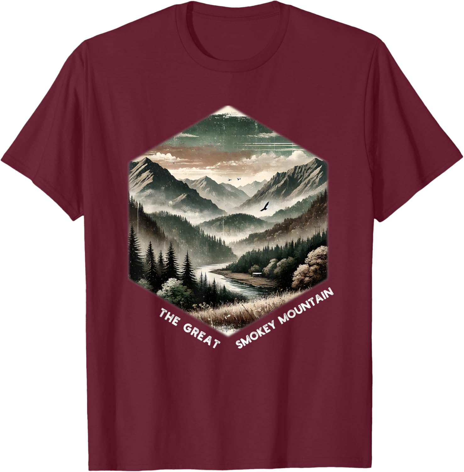 Smoky Mountains Vintage Graphic T-Shirt for Nature Lovers and Adventurers - 8